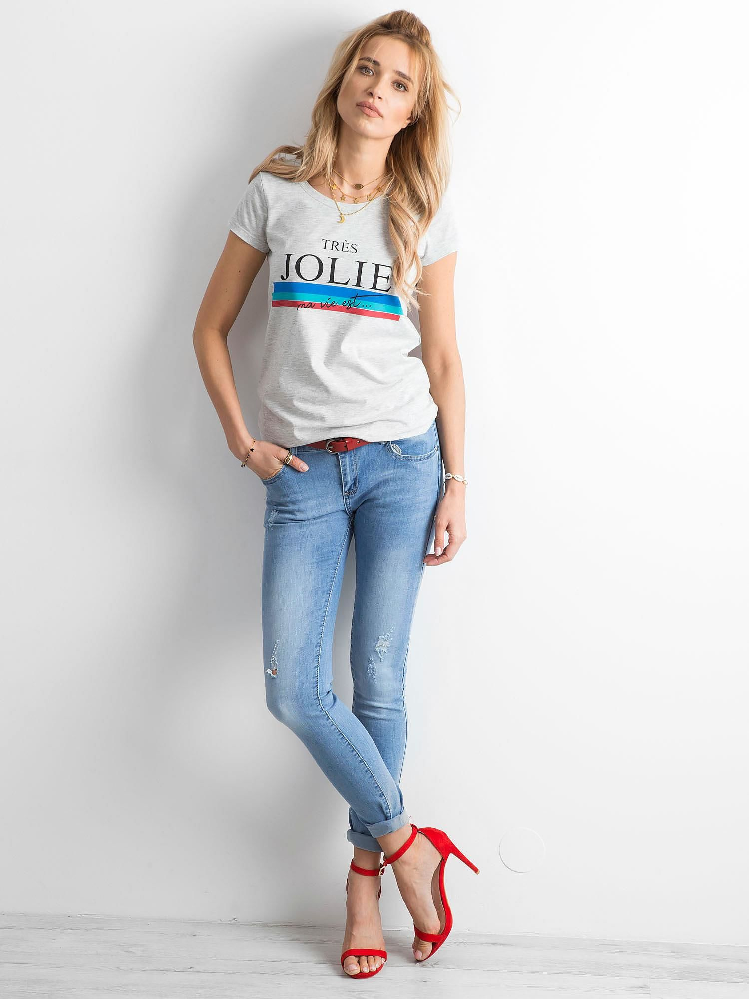 Spodnie jeans Niebieski
