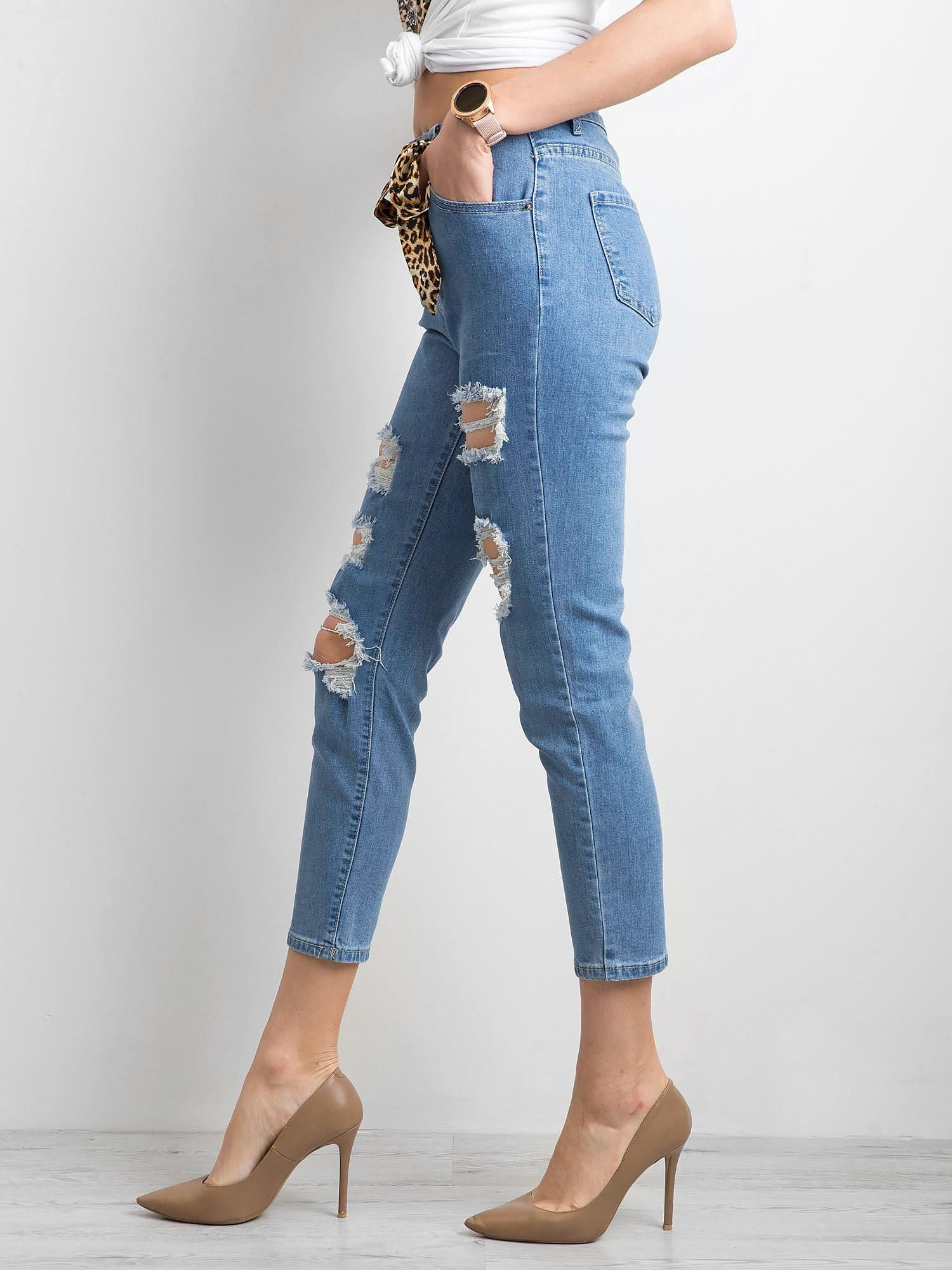 Spodnie jeans Niebieski