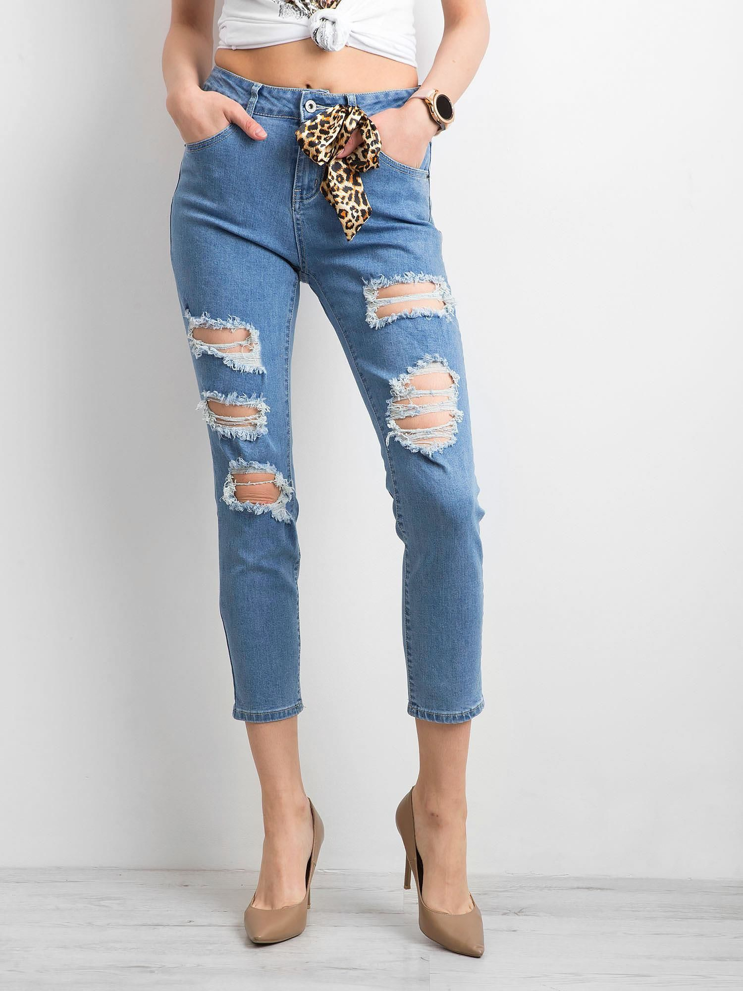 Spodnie jeans Niebieski