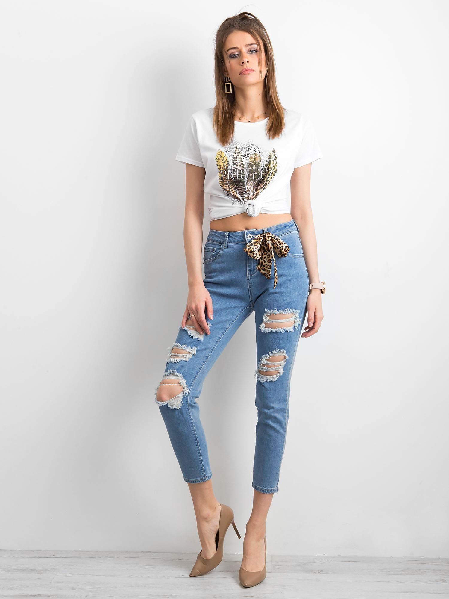 Spodnie jeans Niebieski
