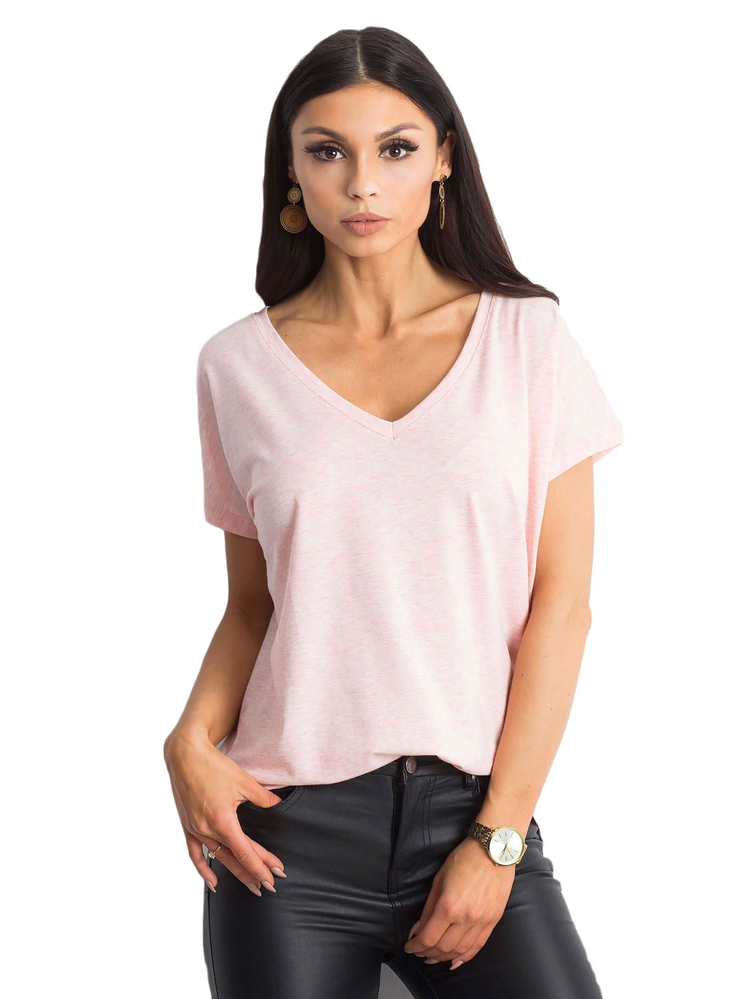 T-shirt Jasny różowy