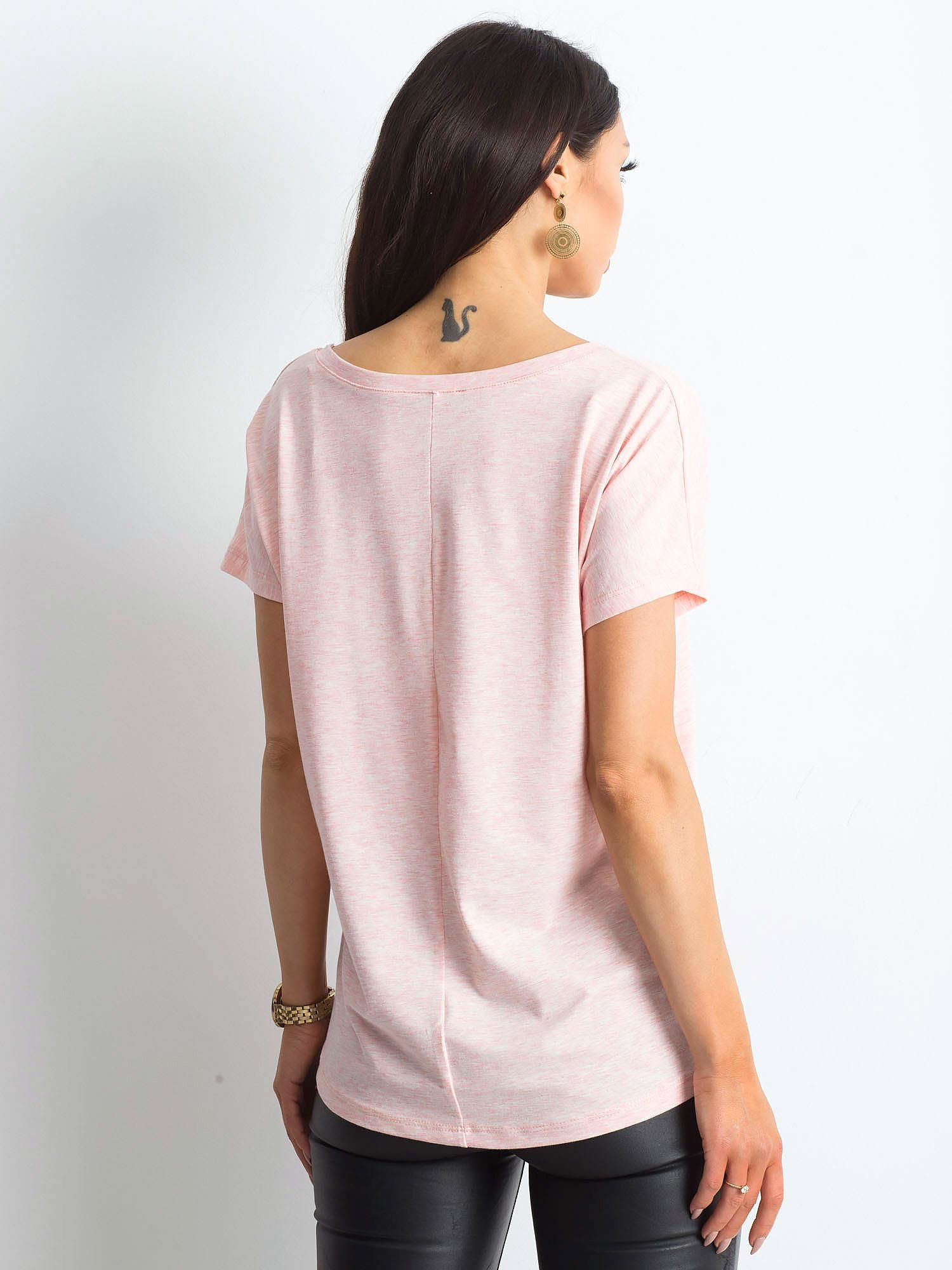 T-shirt Jasny różowy