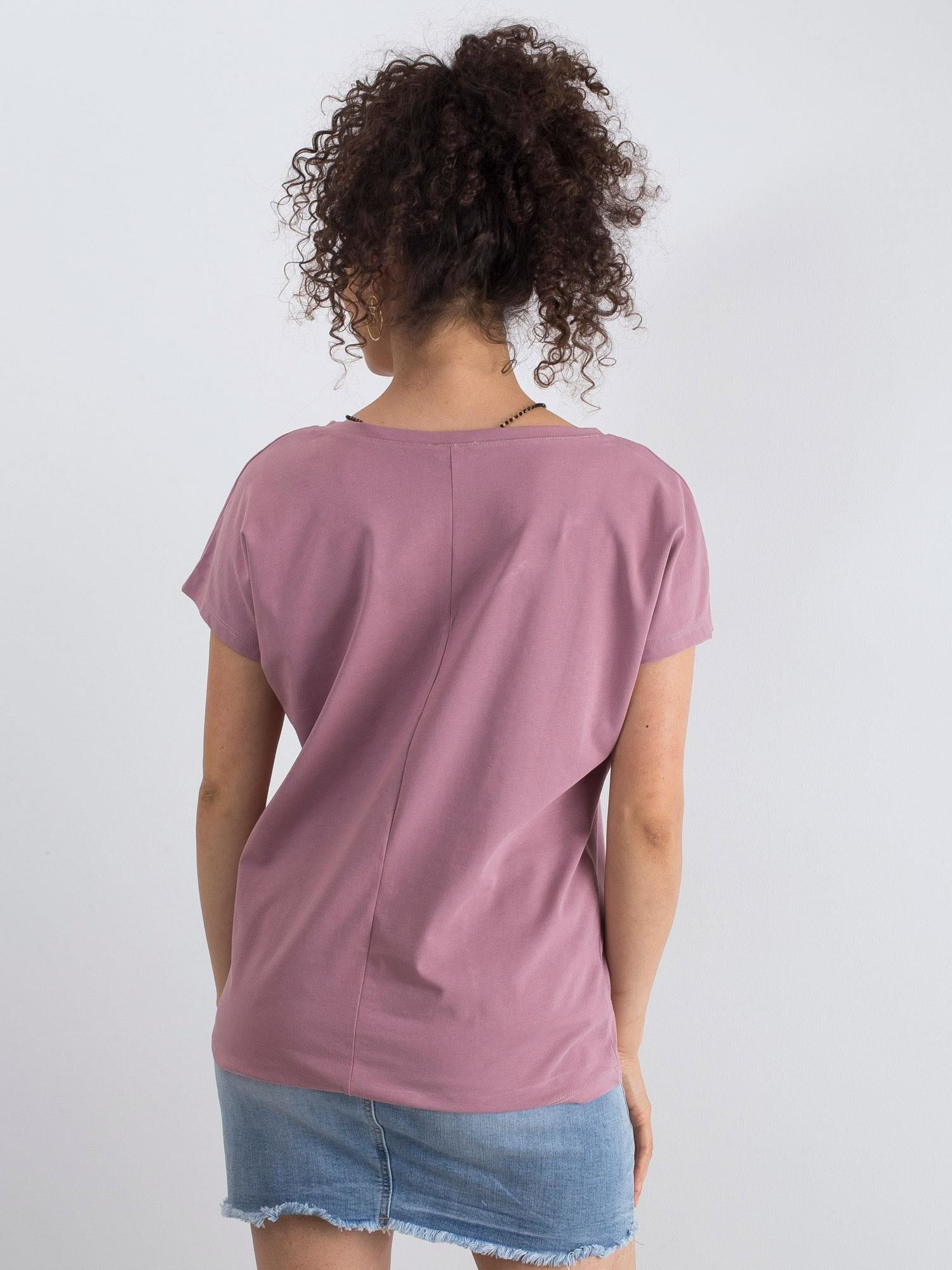 T-shirt Ciemny różowy
