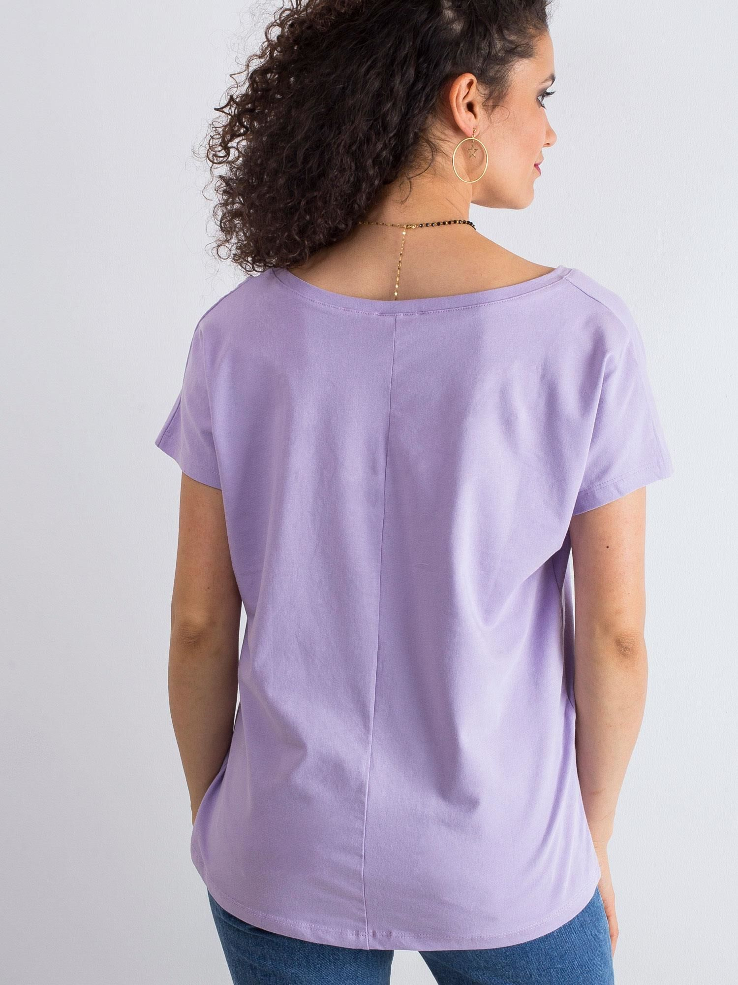 T-shirt Jasny fioletowy