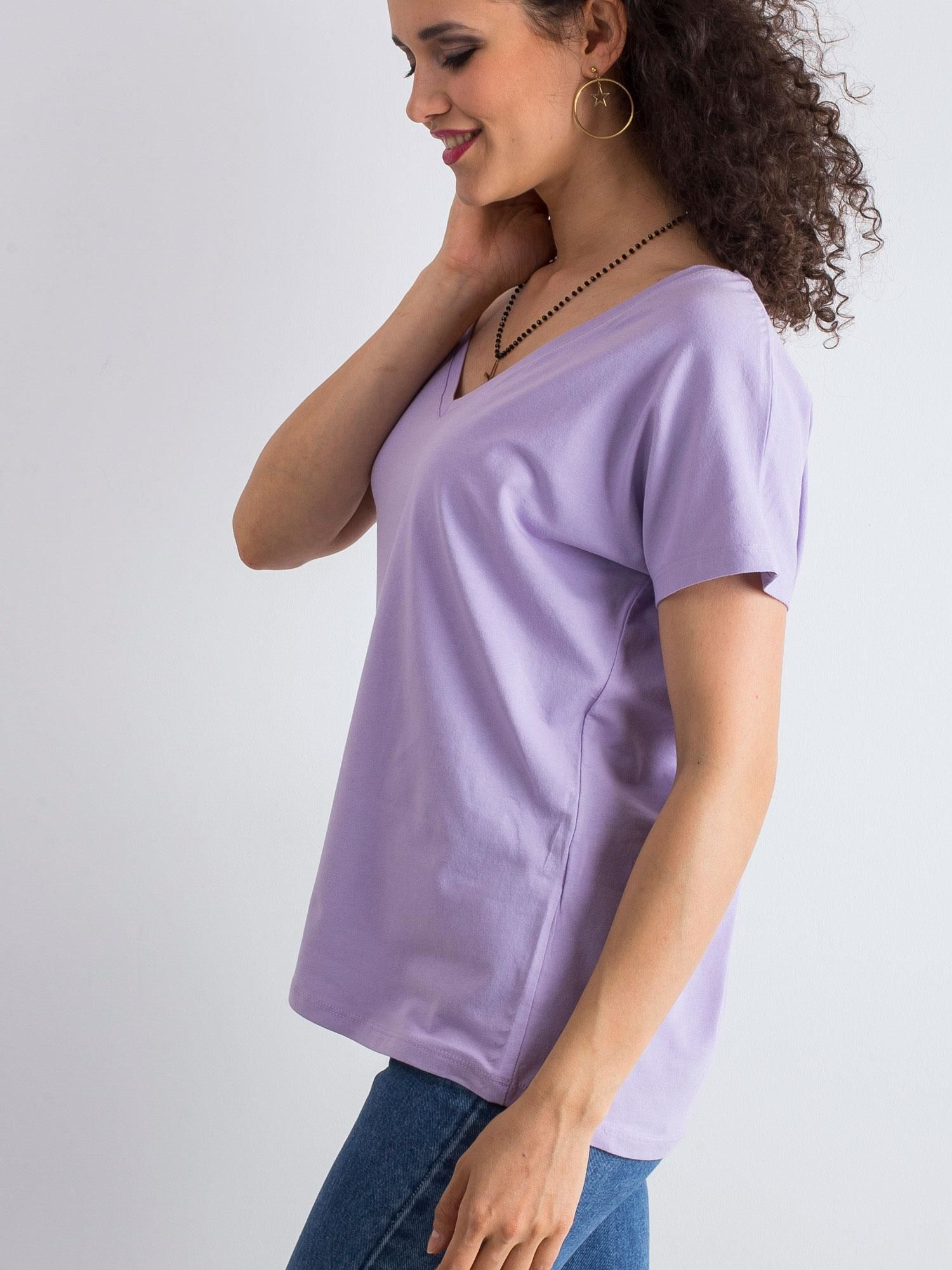 T-shirt Jasny fioletowy