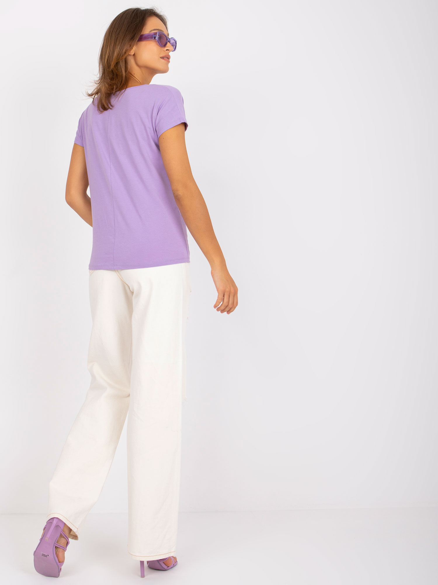 T-shirt Jasny fioletowy
