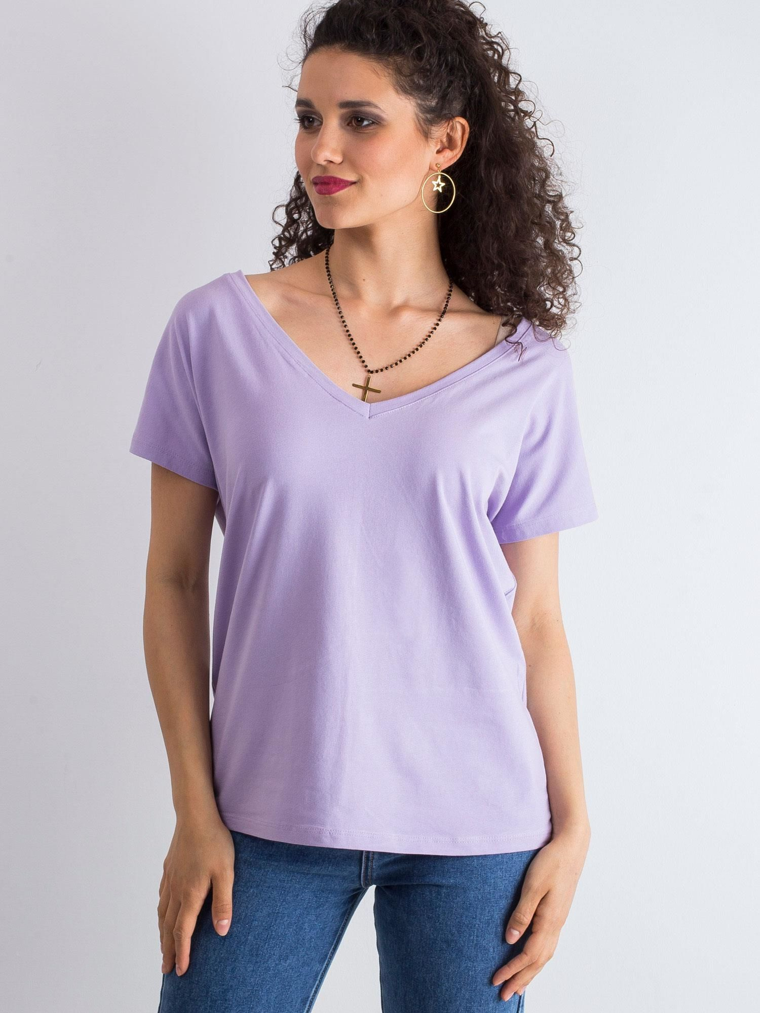 T-shirt Jasny fioletowy