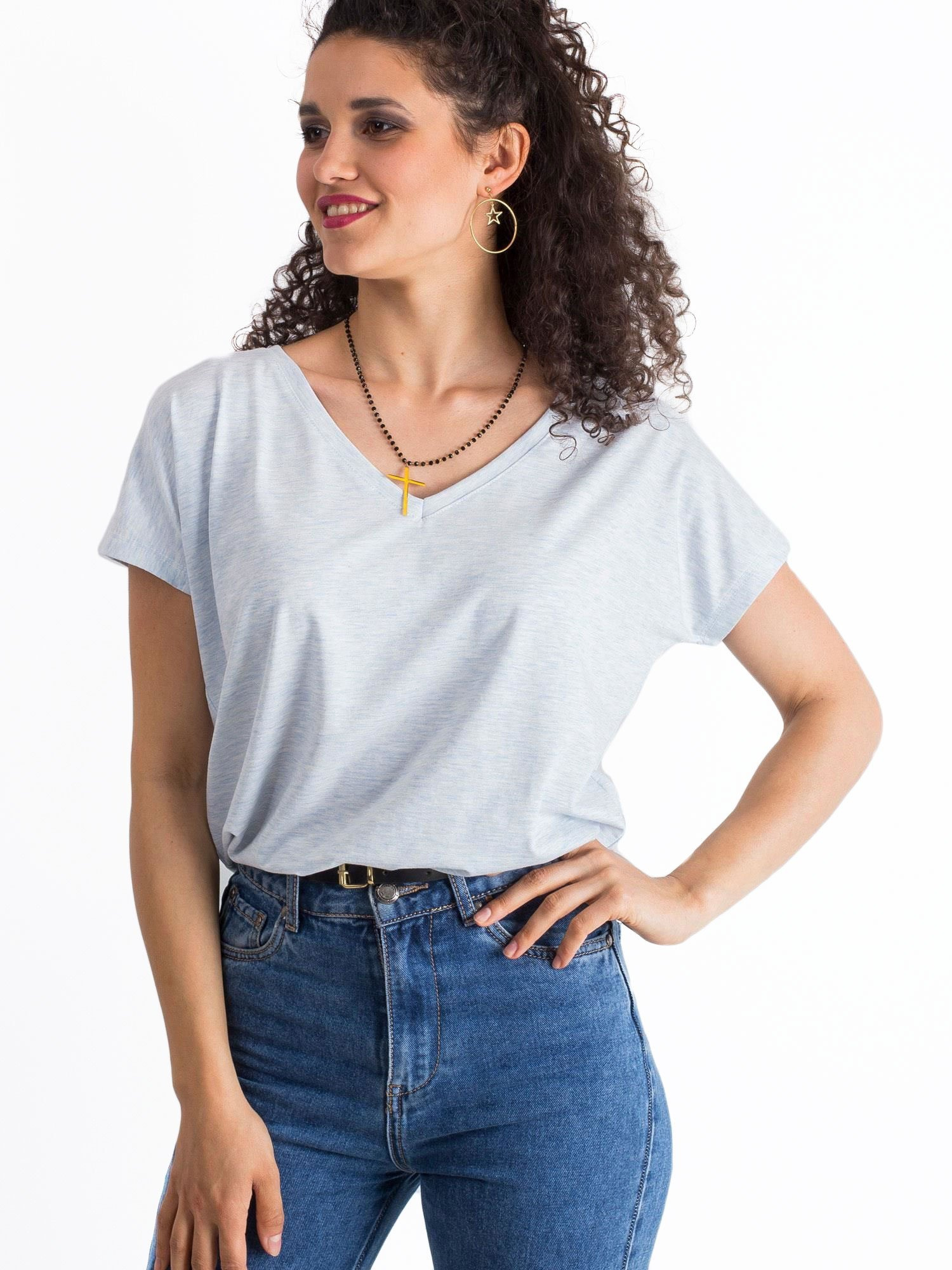 T-shirt Jasny niebieski