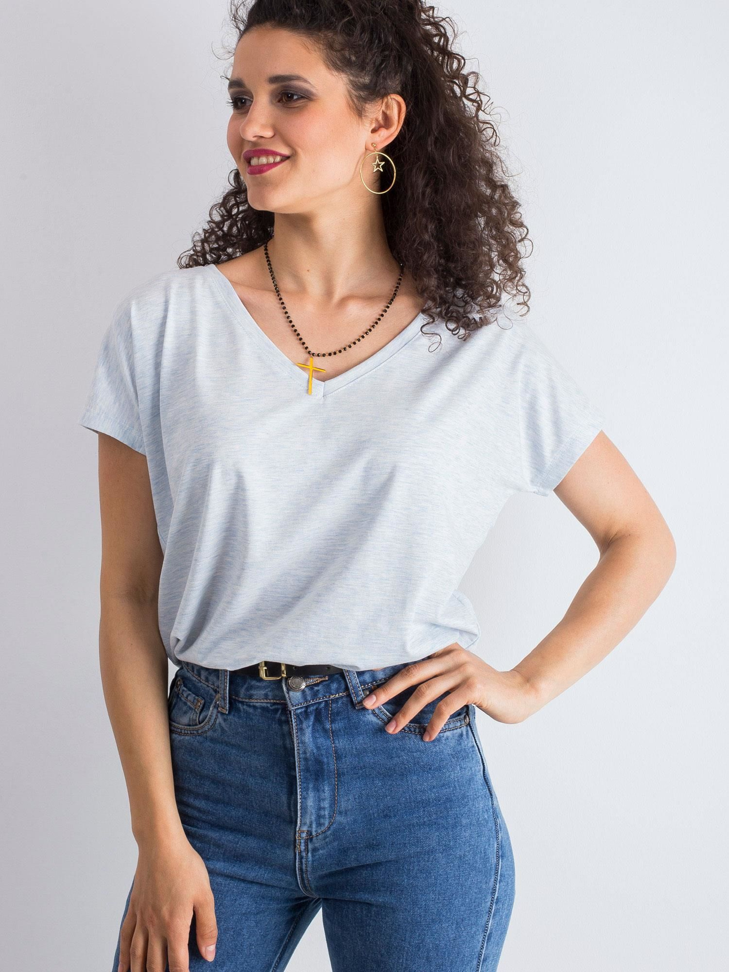 T-shirt Jasny niebieski