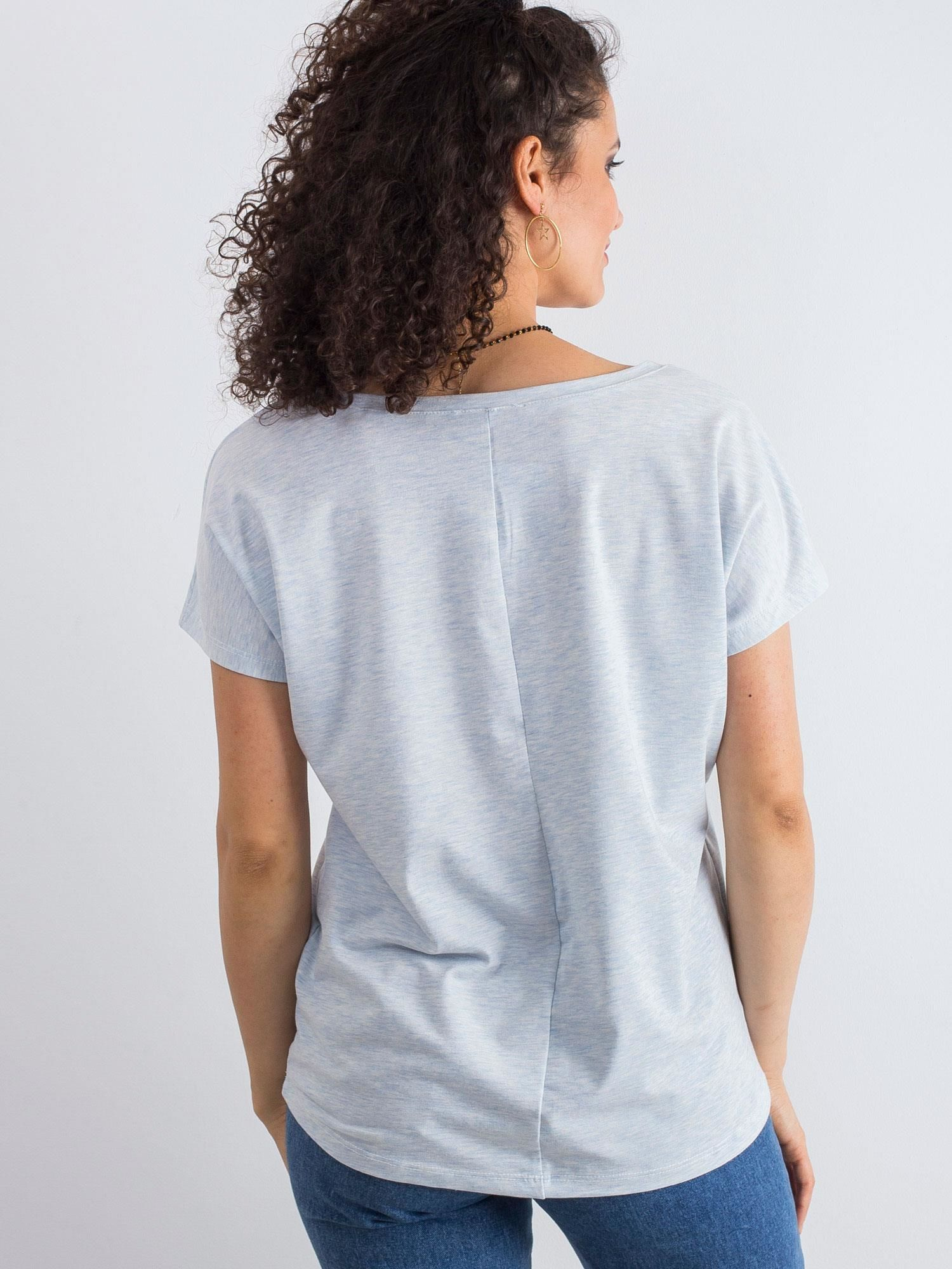 T-shirt Jasny niebieski