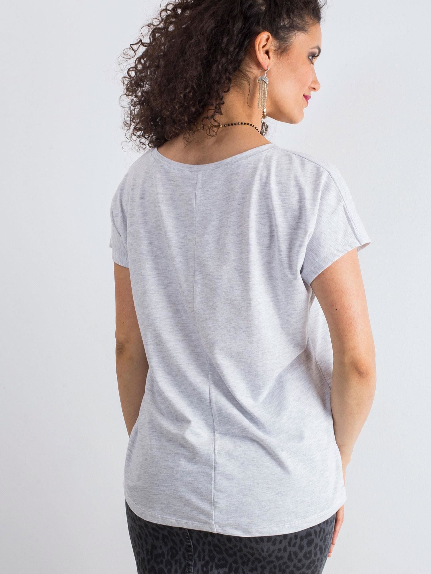 T-shirt Jasny szary