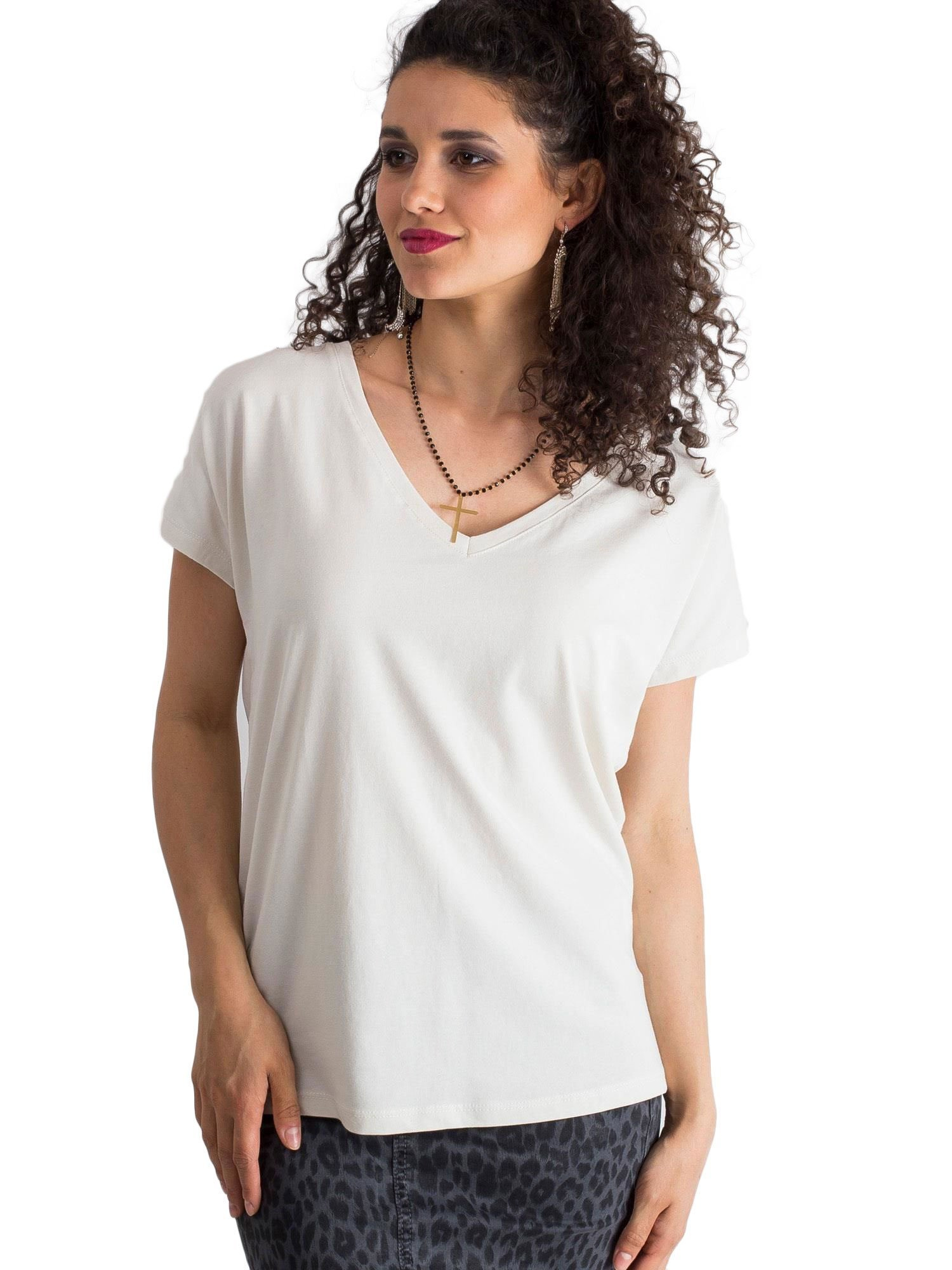 T-shirt Jasny beżowy
