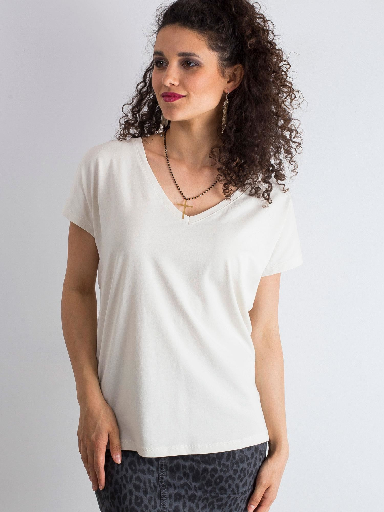 T-shirt Jasny beżowy