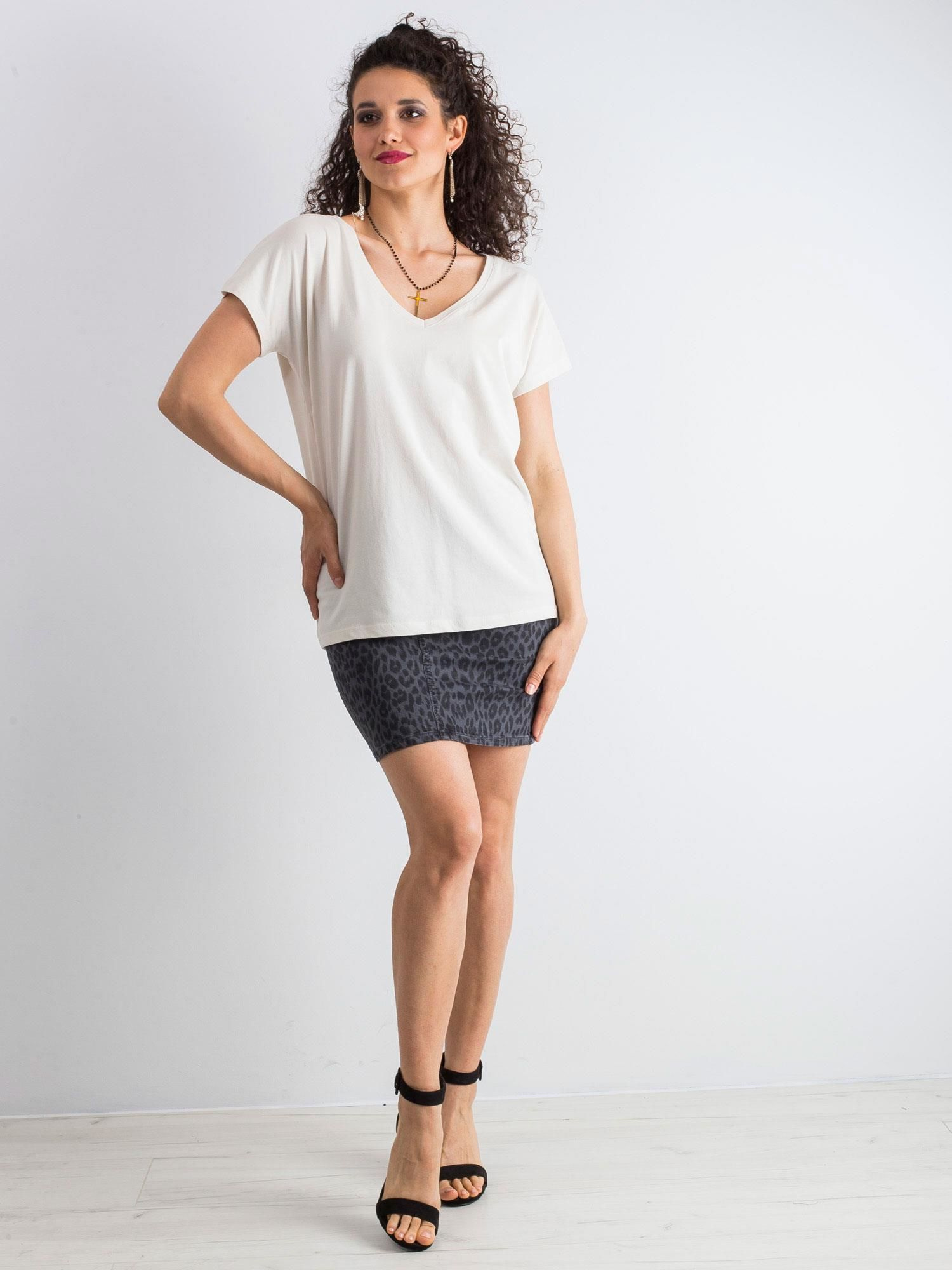 T-shirt Jasny beżowy