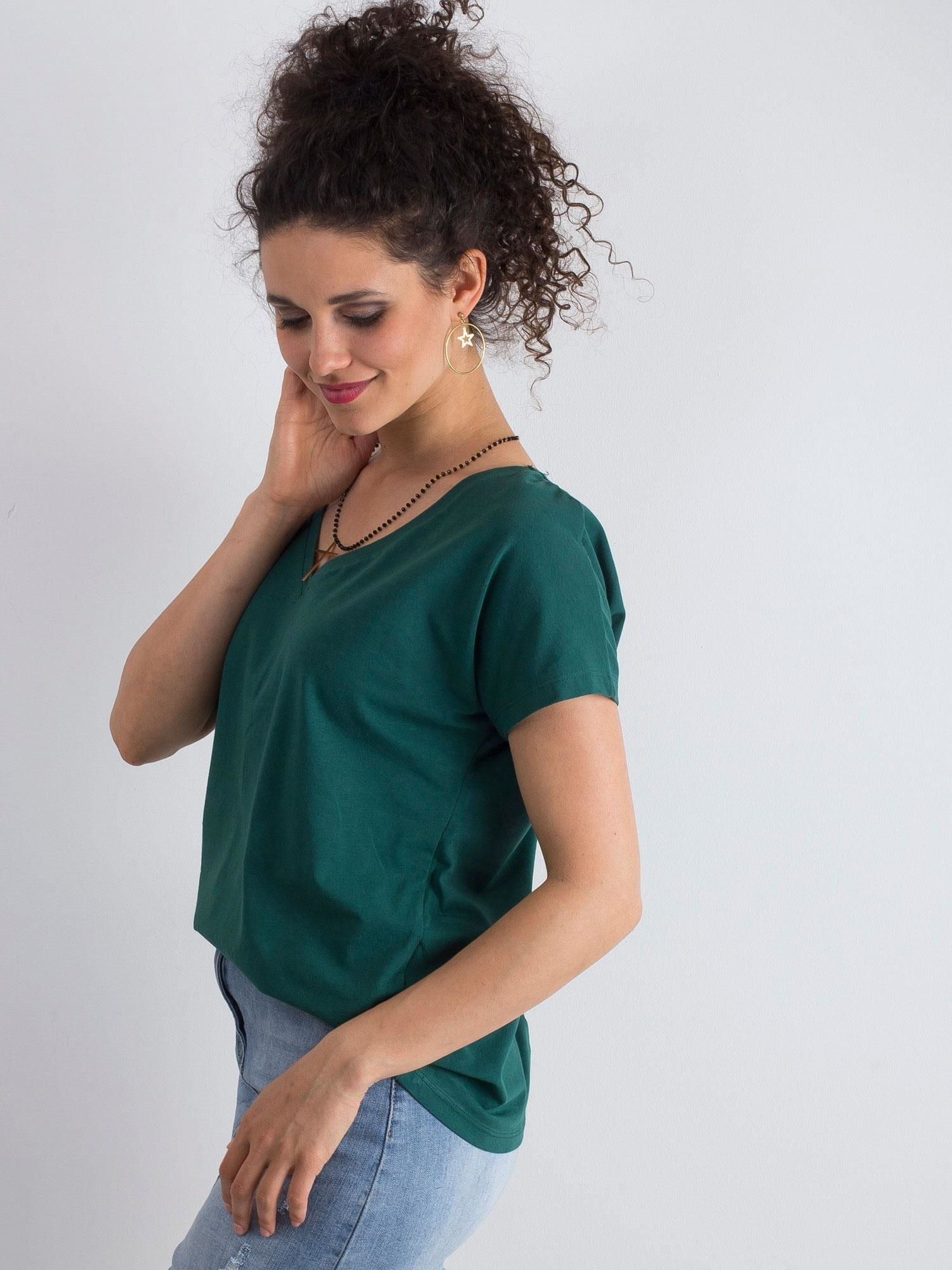 T-shirt Ciemny zielony