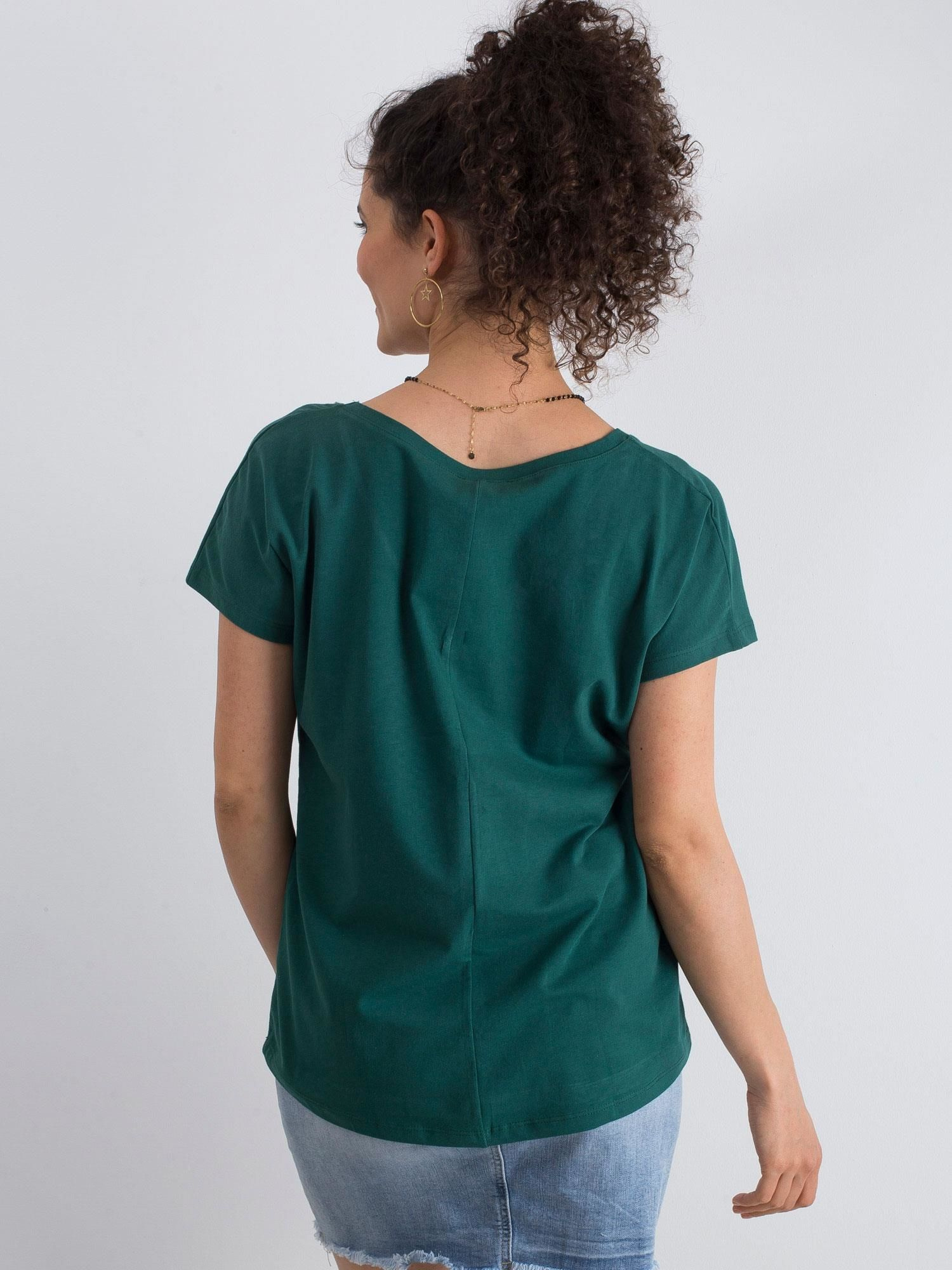 T-shirt Ciemny zielony