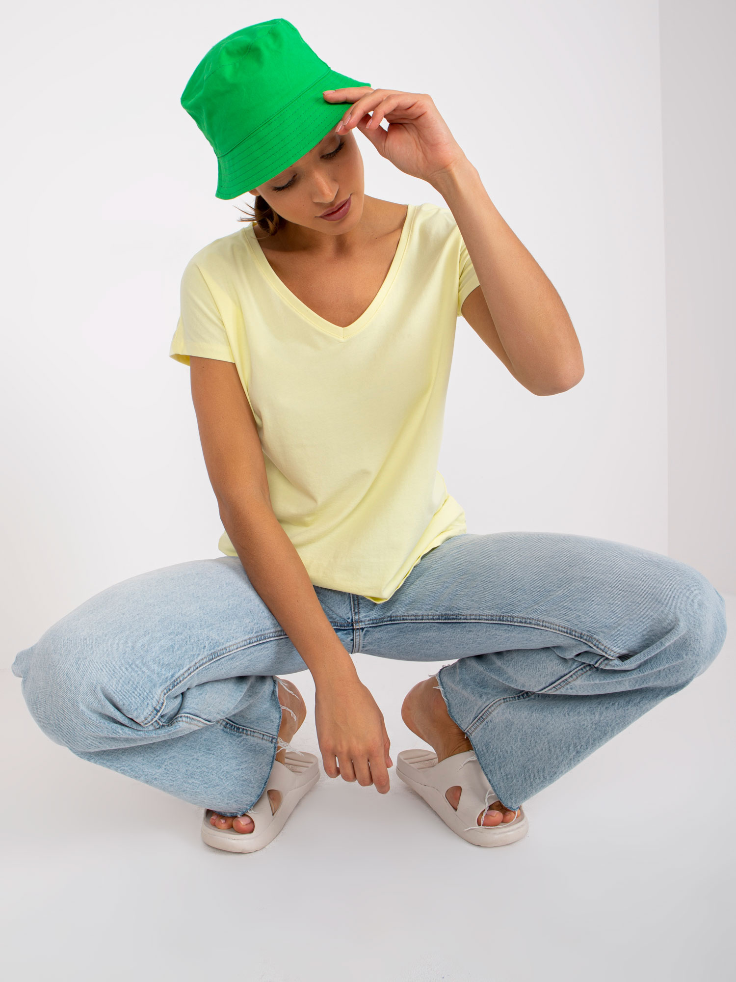 T-shirt Jasny żółty