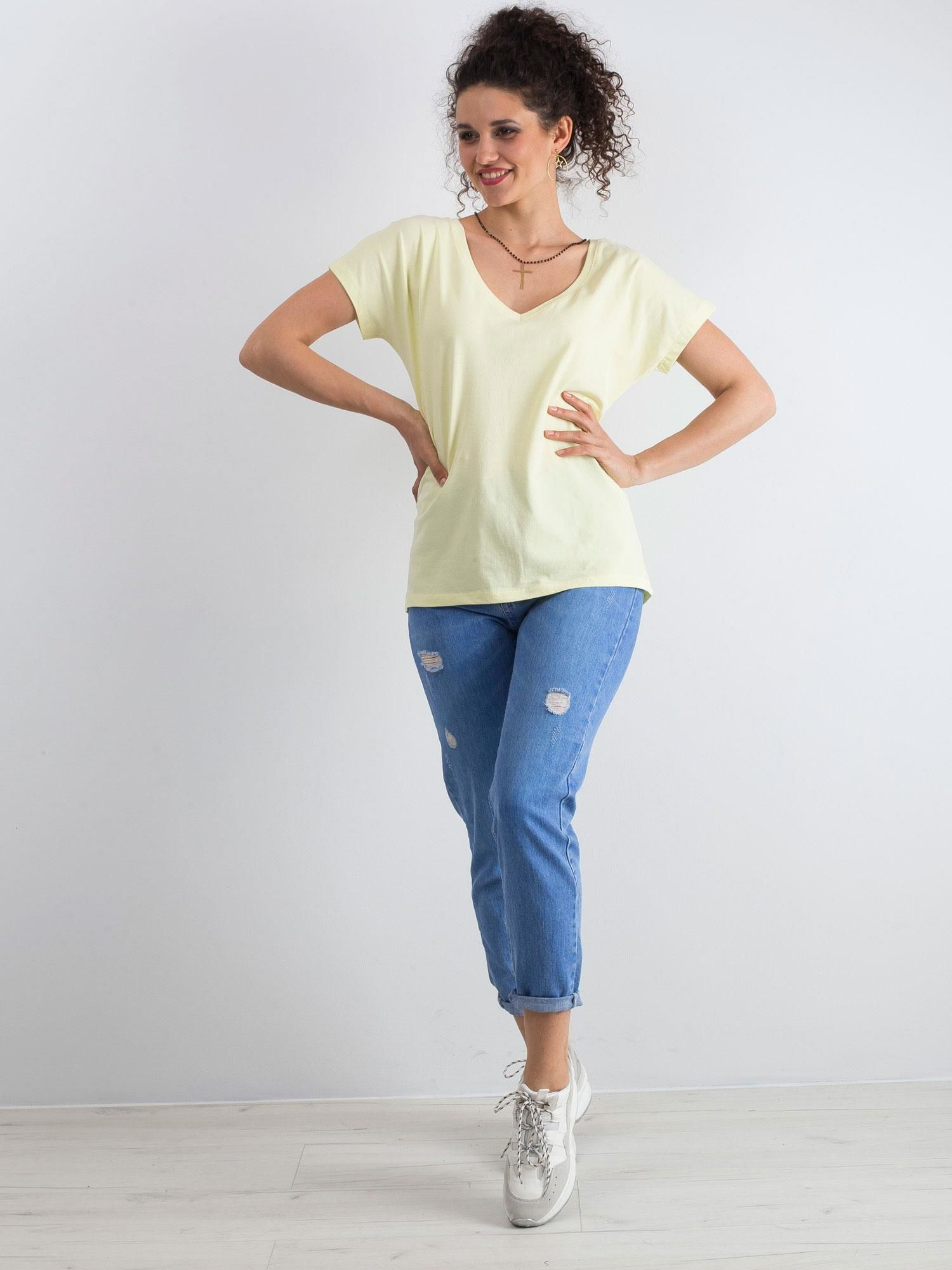 T-shirt Jasny żółty