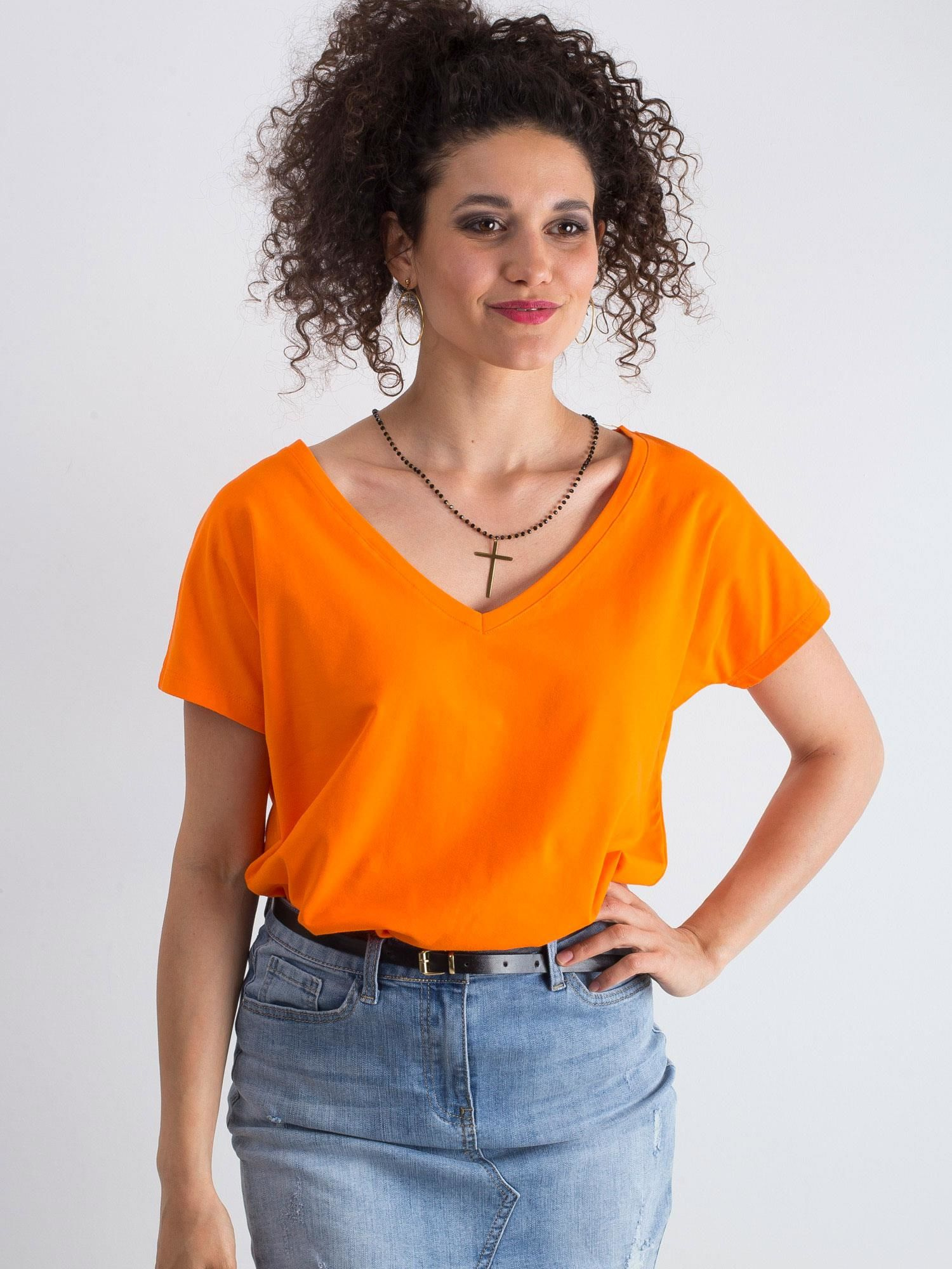 T-shirt Pomarańczowy