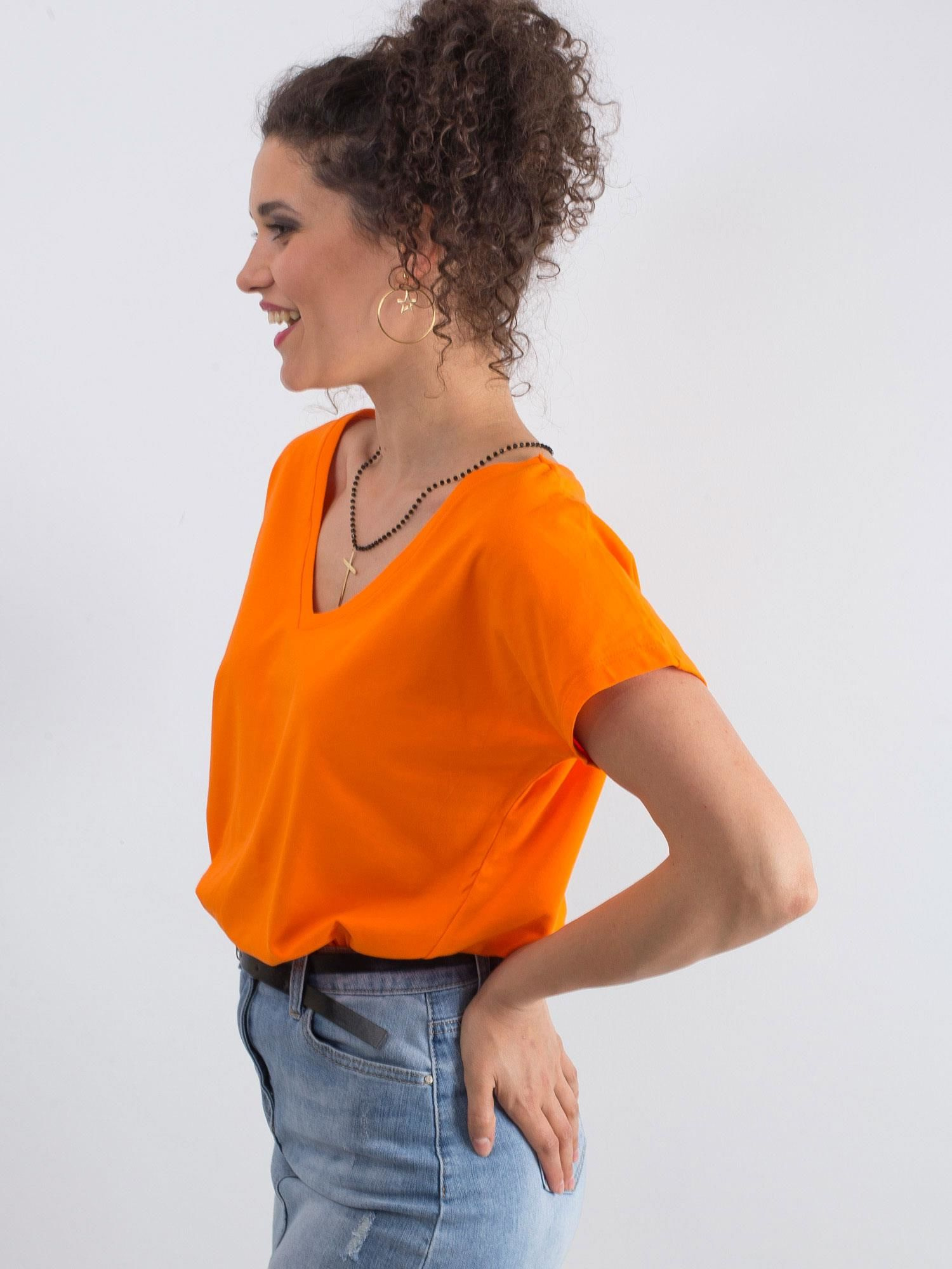 T-shirt Pomarańczowy