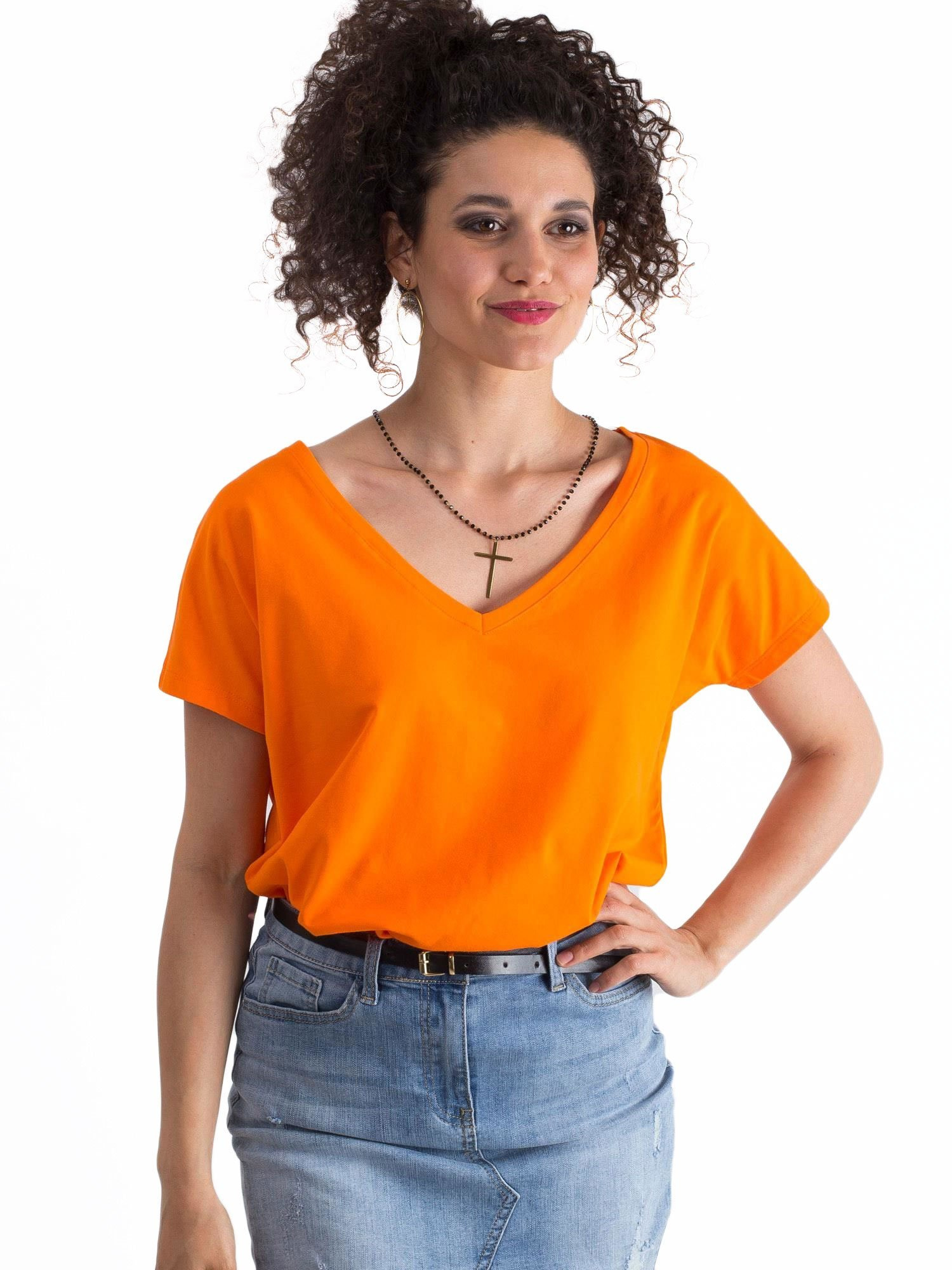 T-shirt Pomarańczowy