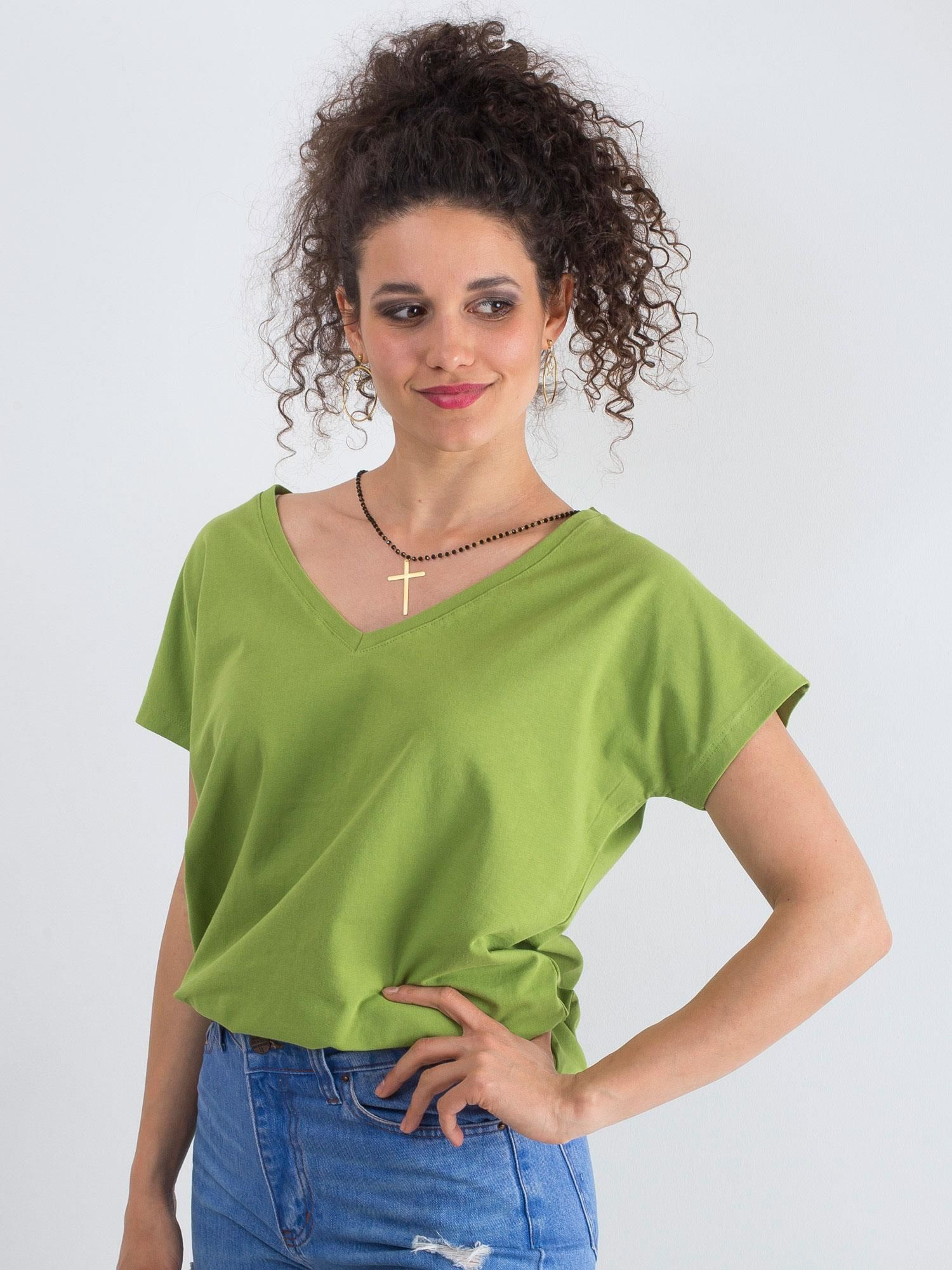T-shirt Jasny zielony