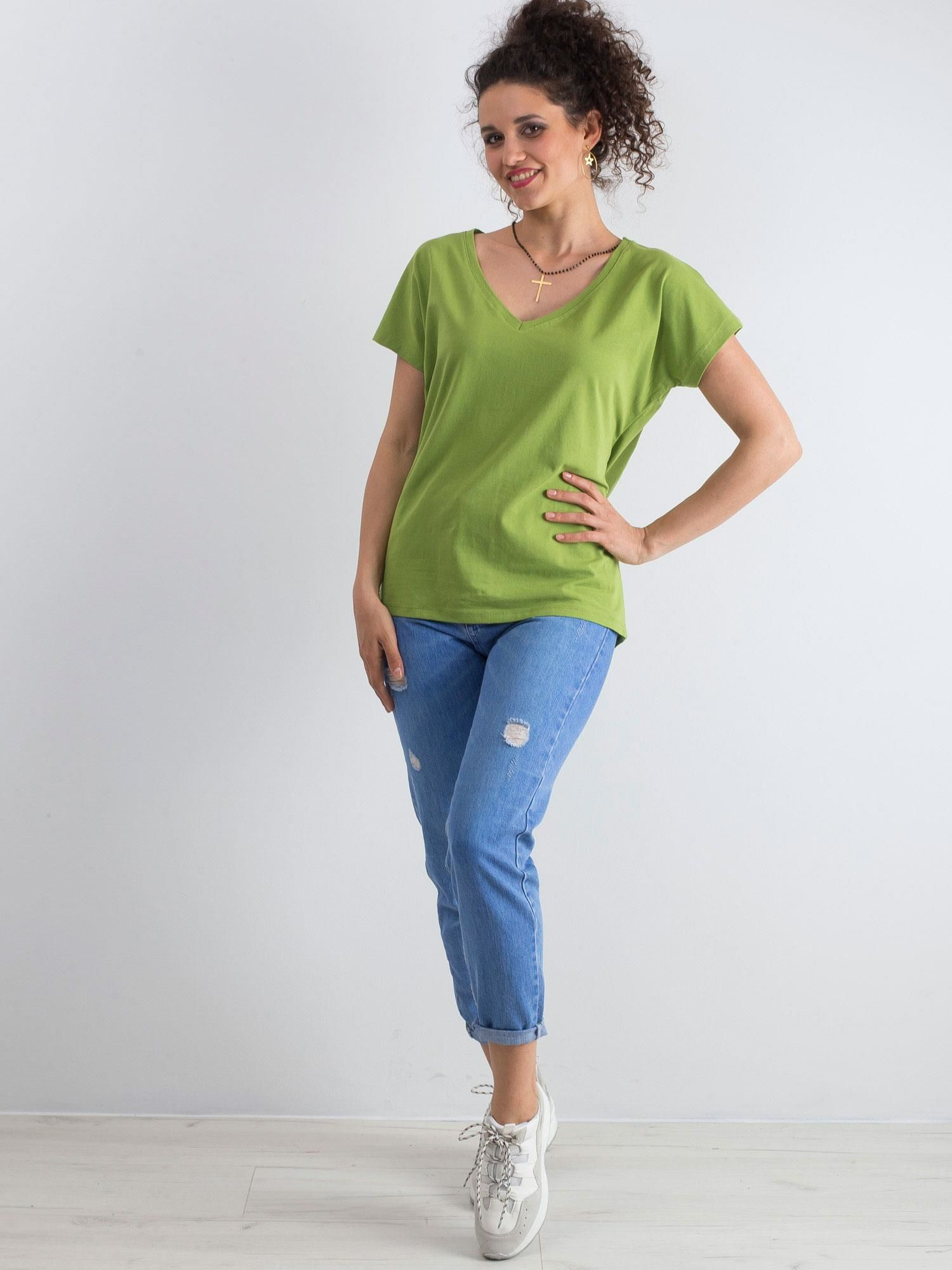 T-shirt Jasny zielony