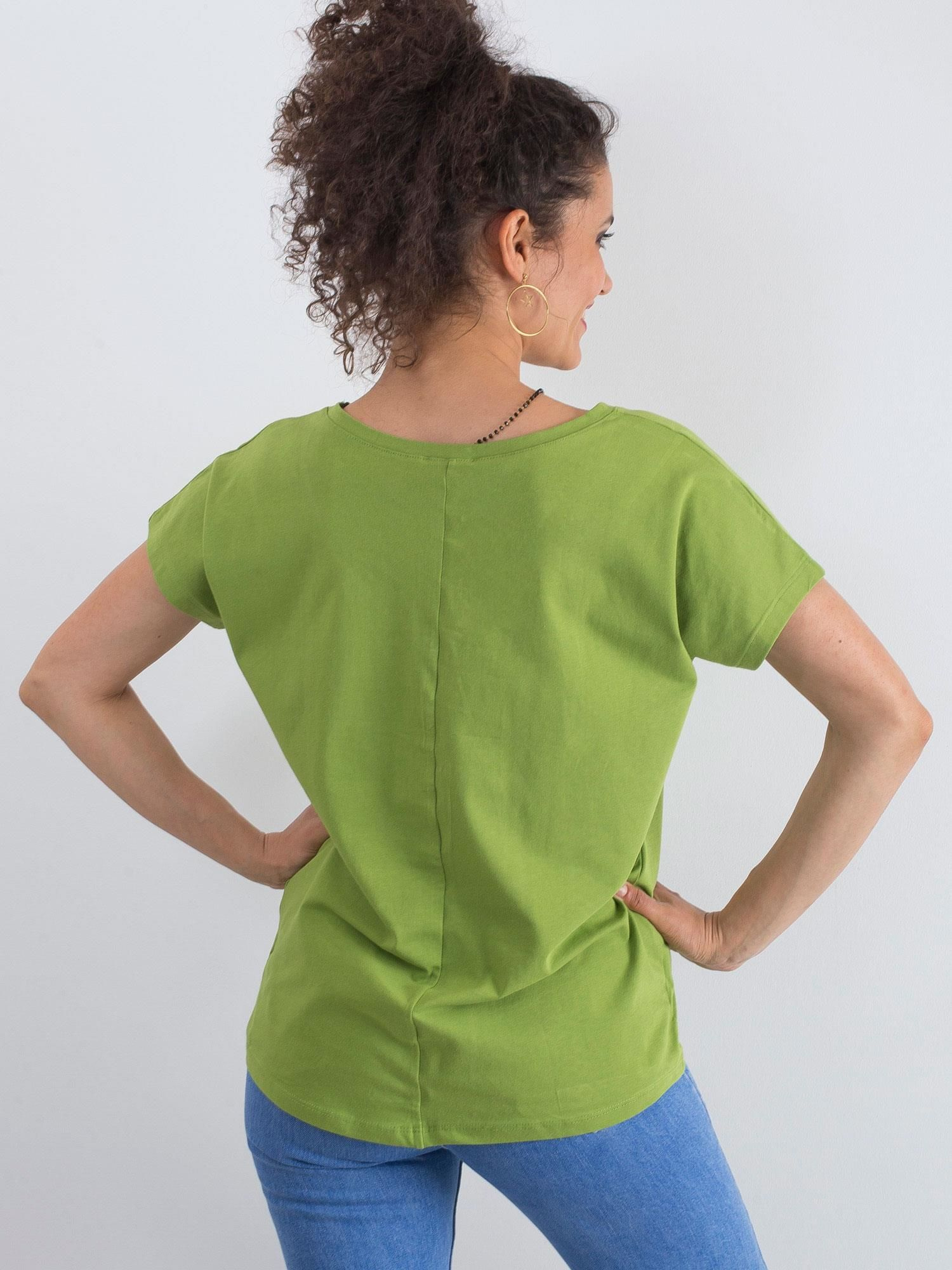 T-shirt Jasny zielony