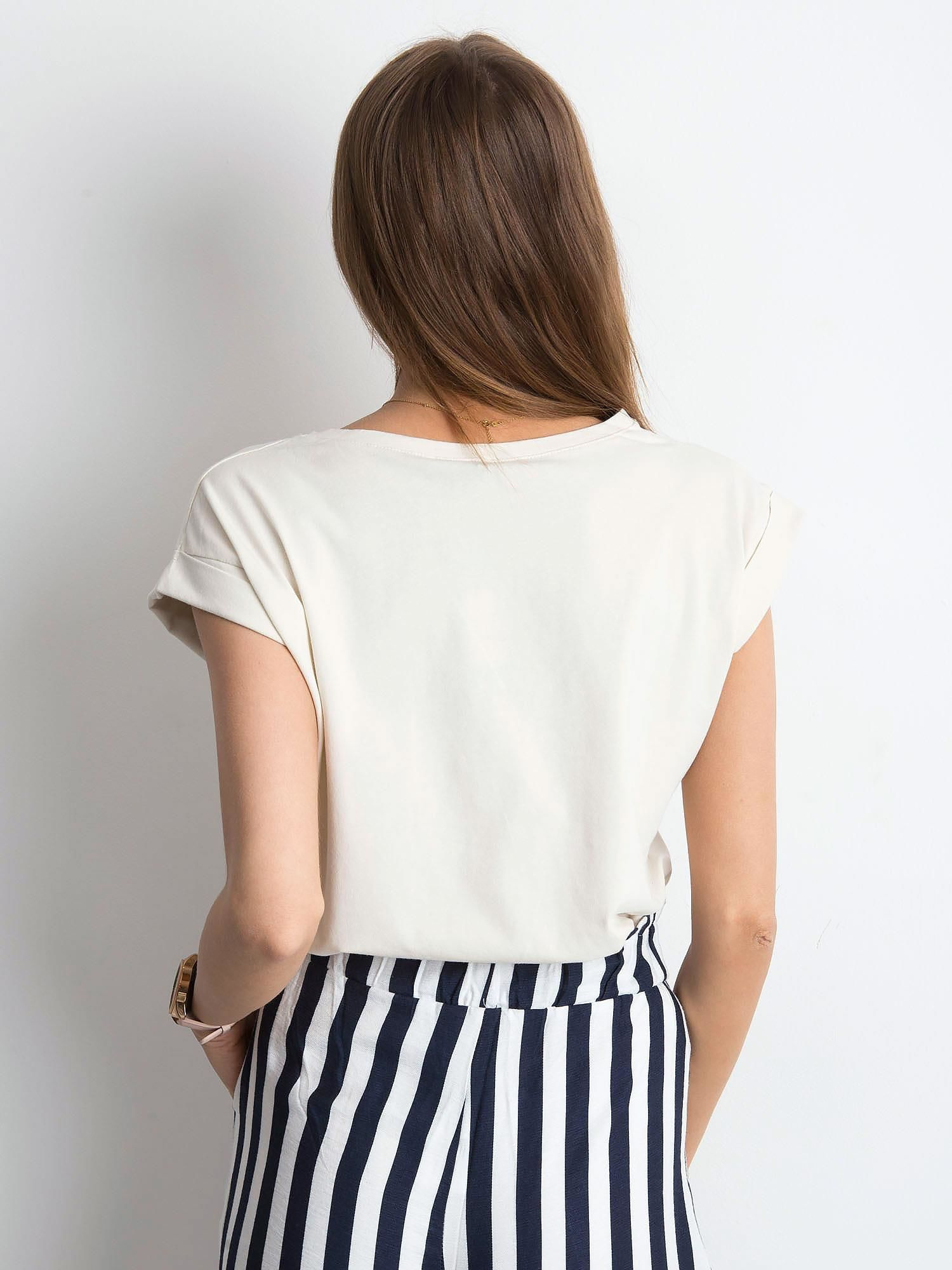 T-shirt Jasny beżowy