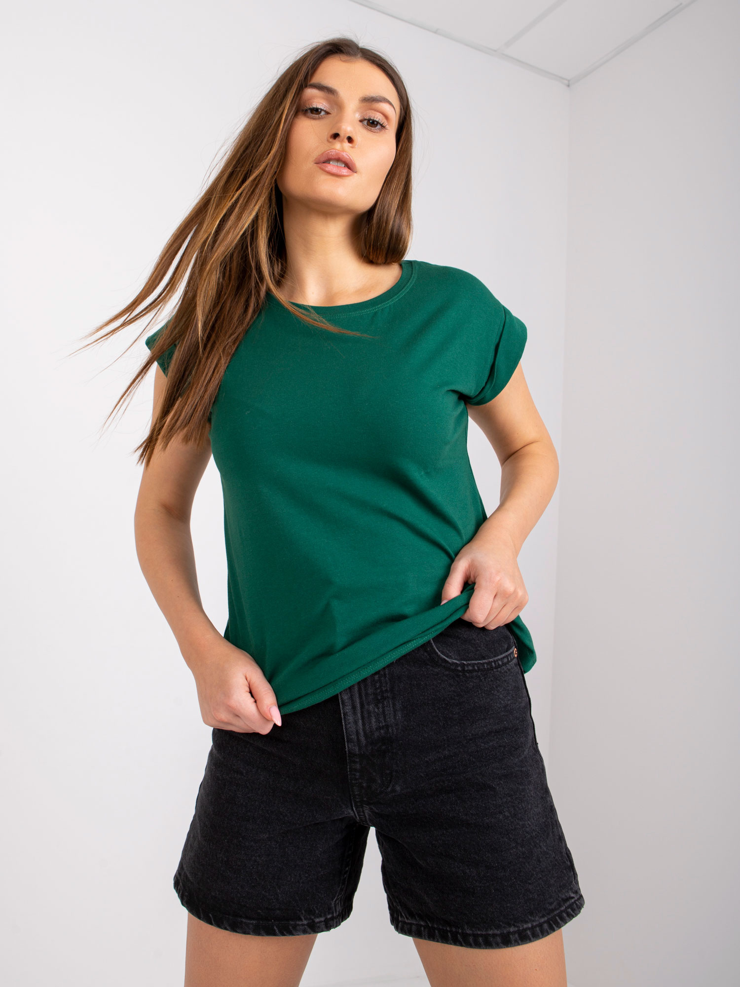T-shirt Ciemny zielony