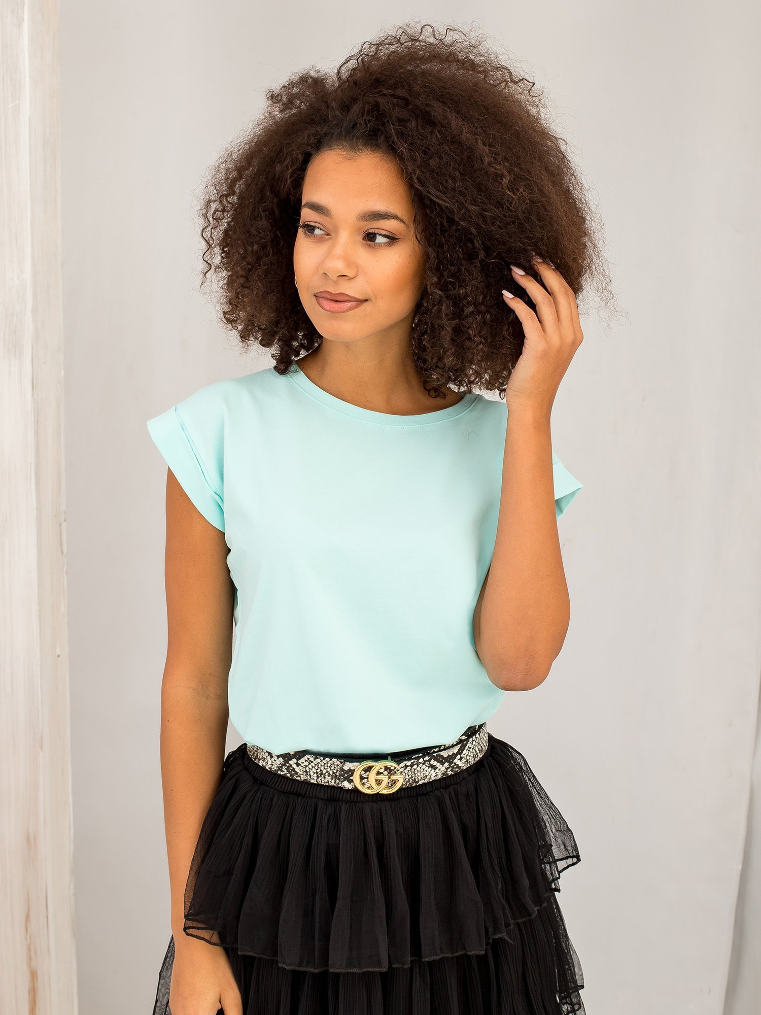 T-shirt Mietowy