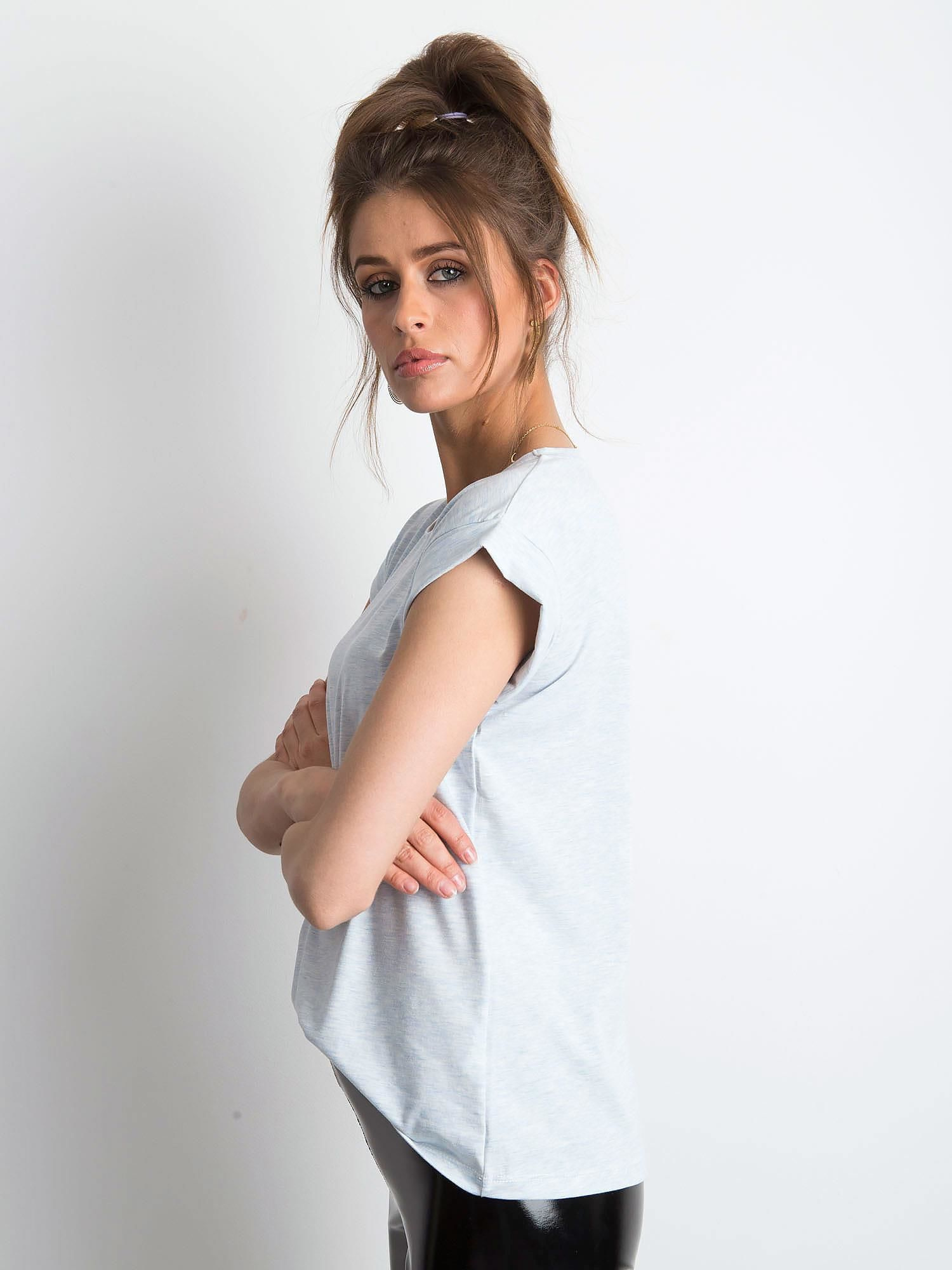 T-shirt Jasny niebieski