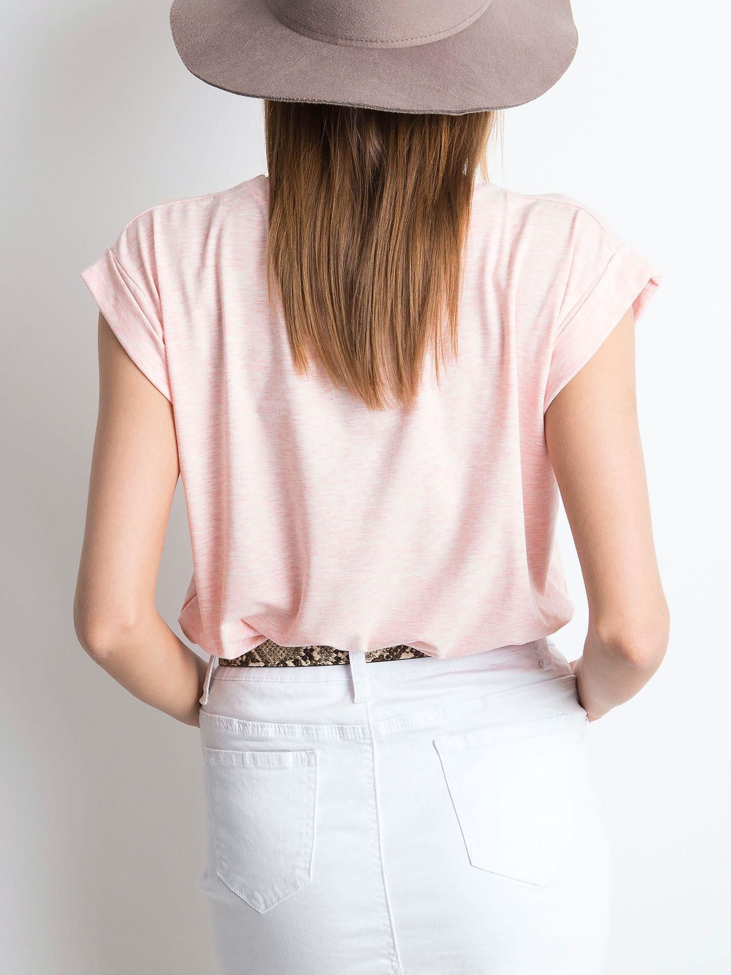 T-shirt Jasny różowy