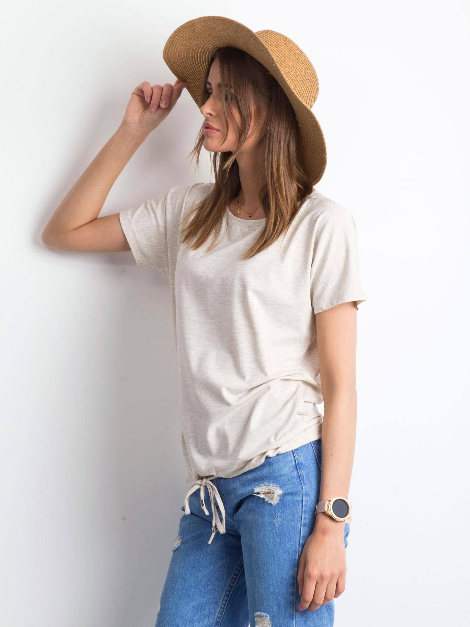 T-shirt Jasny beżowy