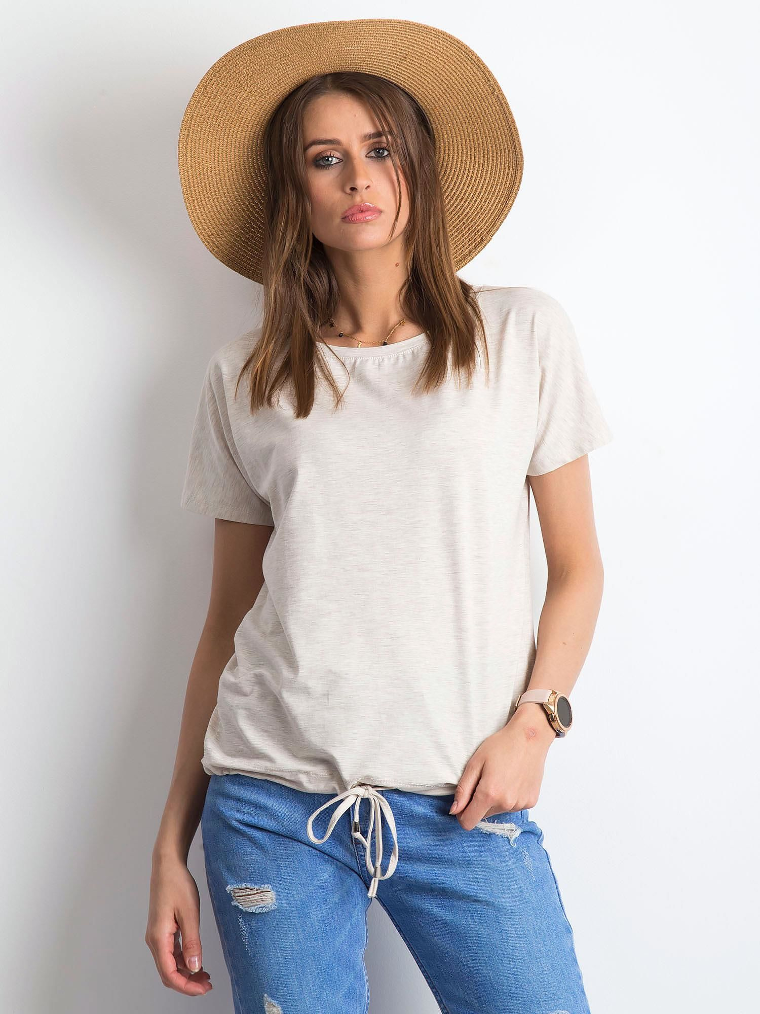 T-shirt Jasny beżowy