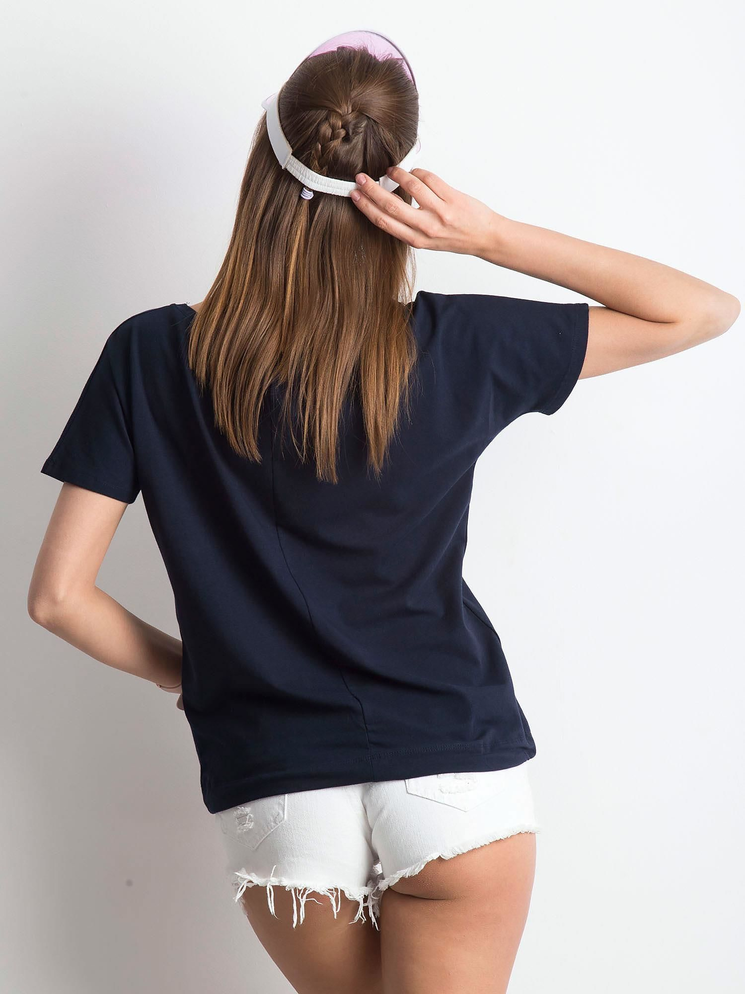 T-shirt Granatowy