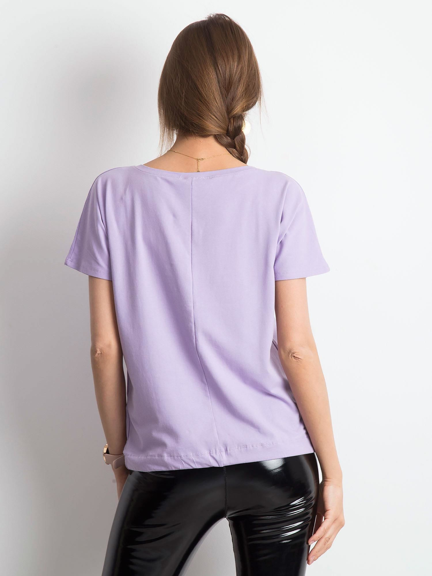 T-shirt Jasny fioletowy