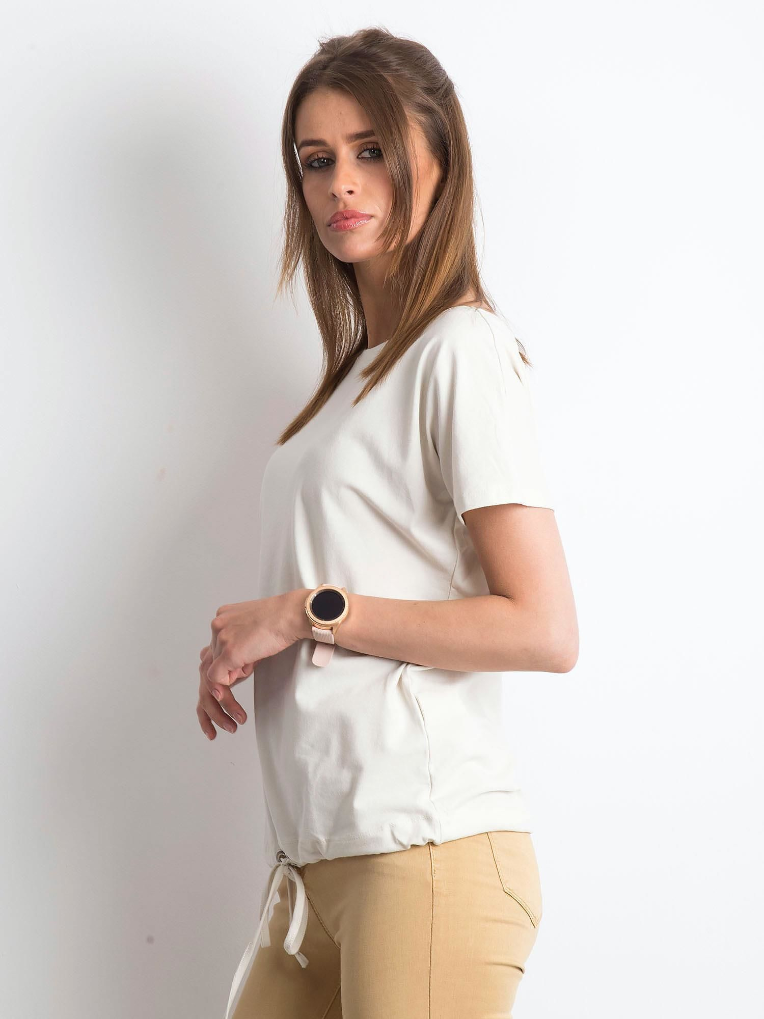 T-shirt Jasny beżowy