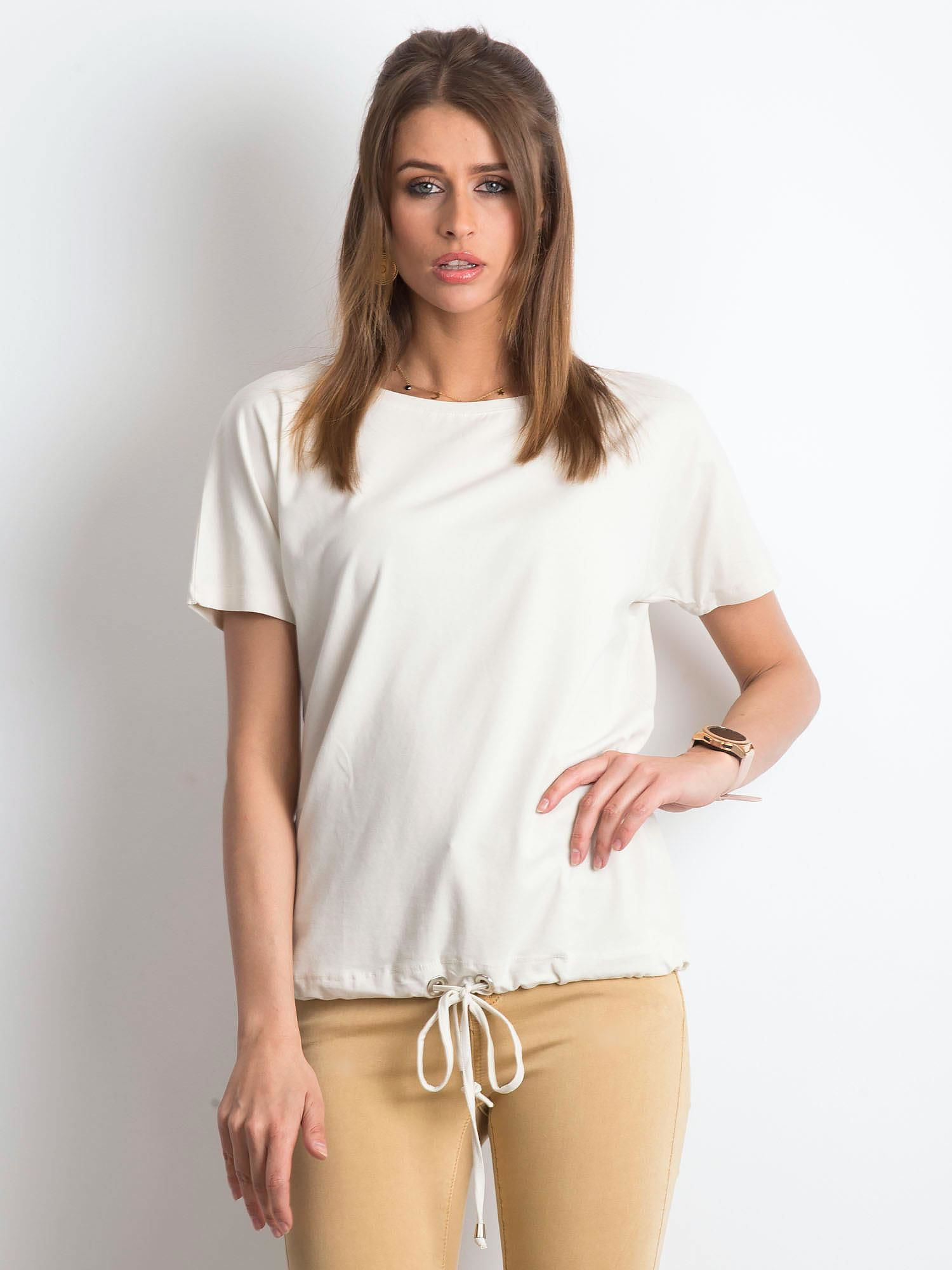 T-shirt Jasny beżowy