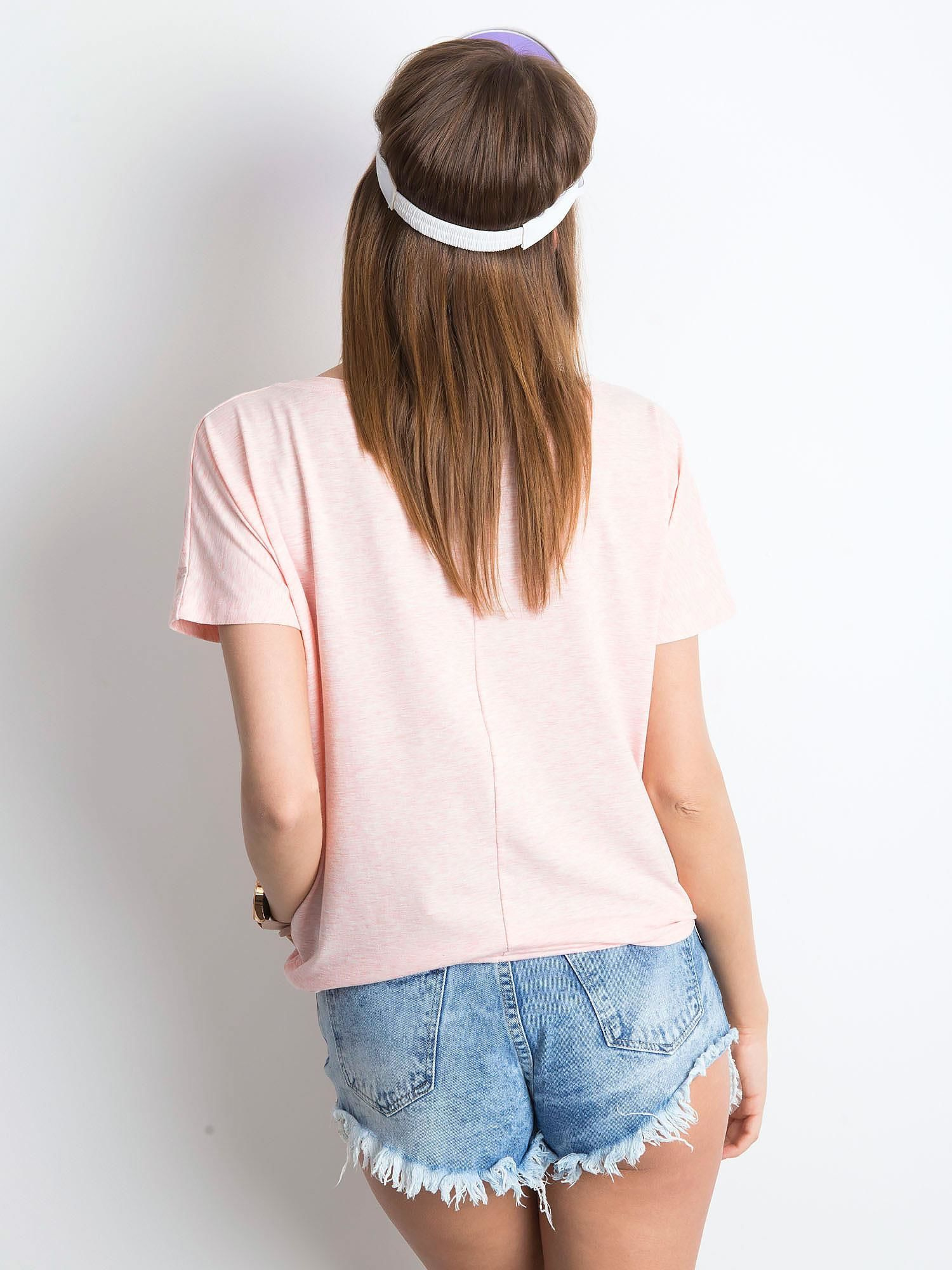 T-shirt Jasny różowy