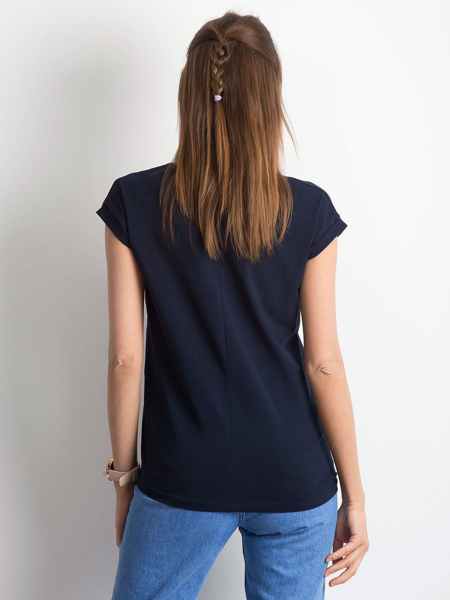T-shirt Granatowy