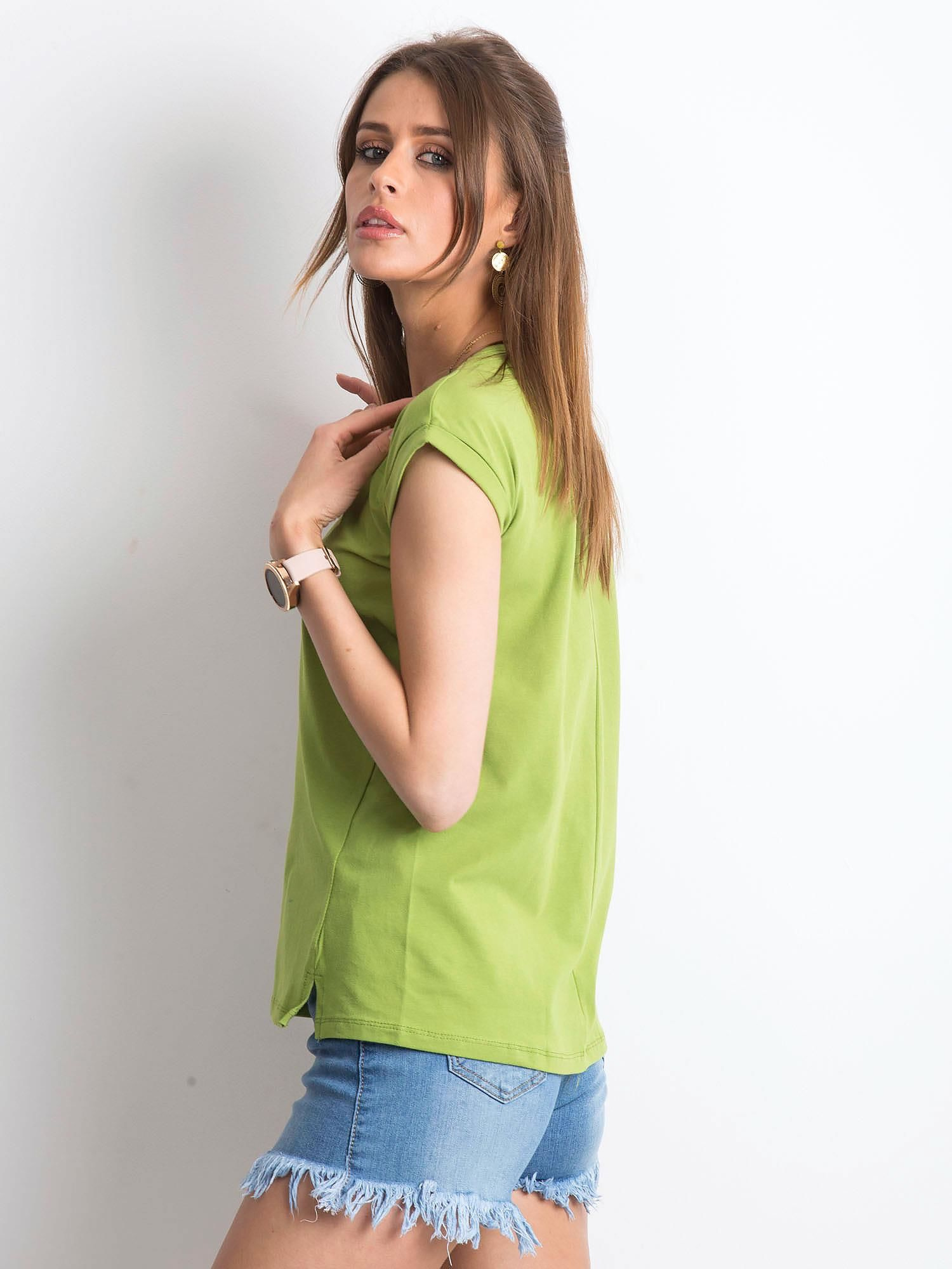 T-shirt Jasny zielony