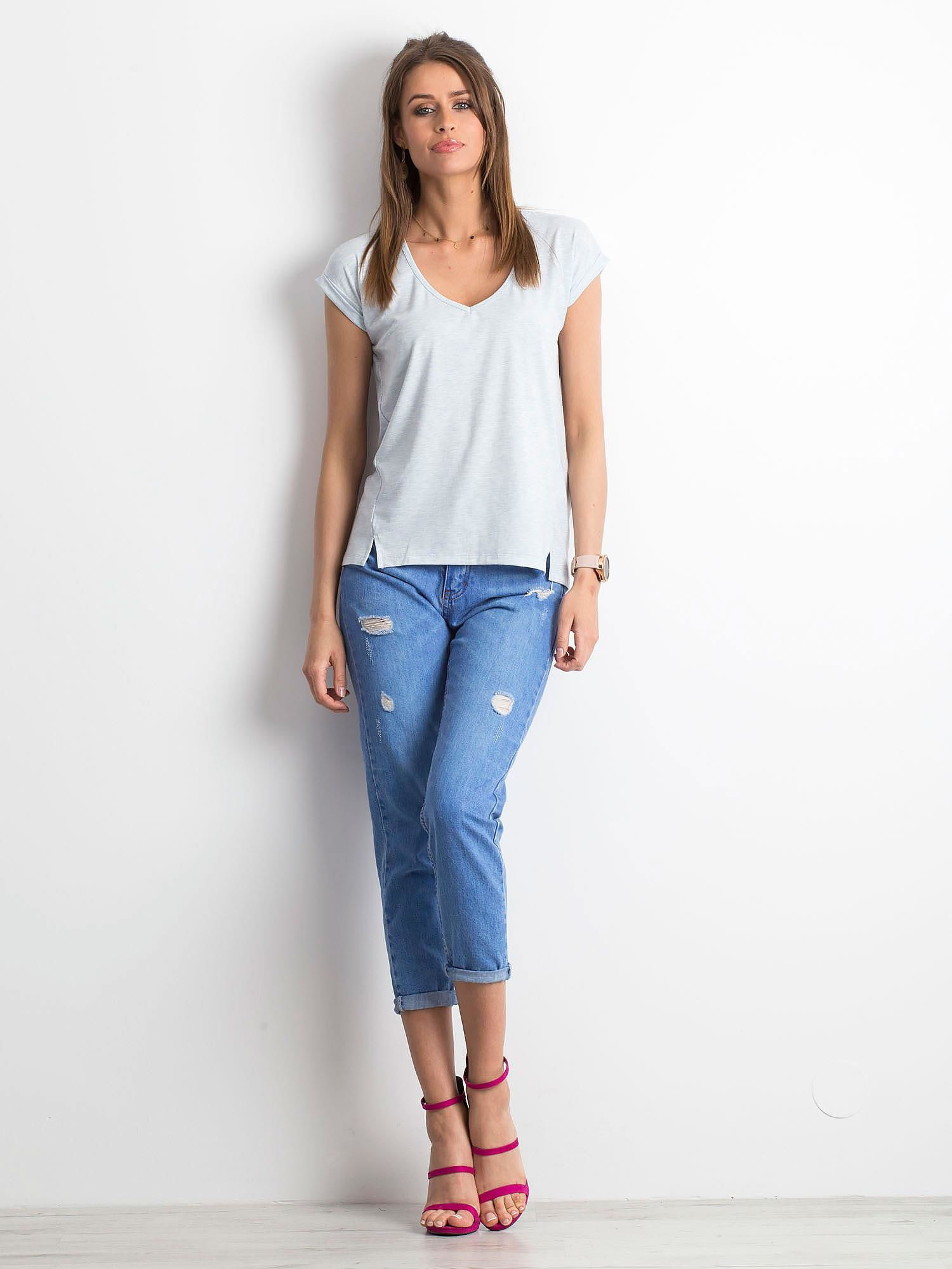 T-shirt Jasny niebieski