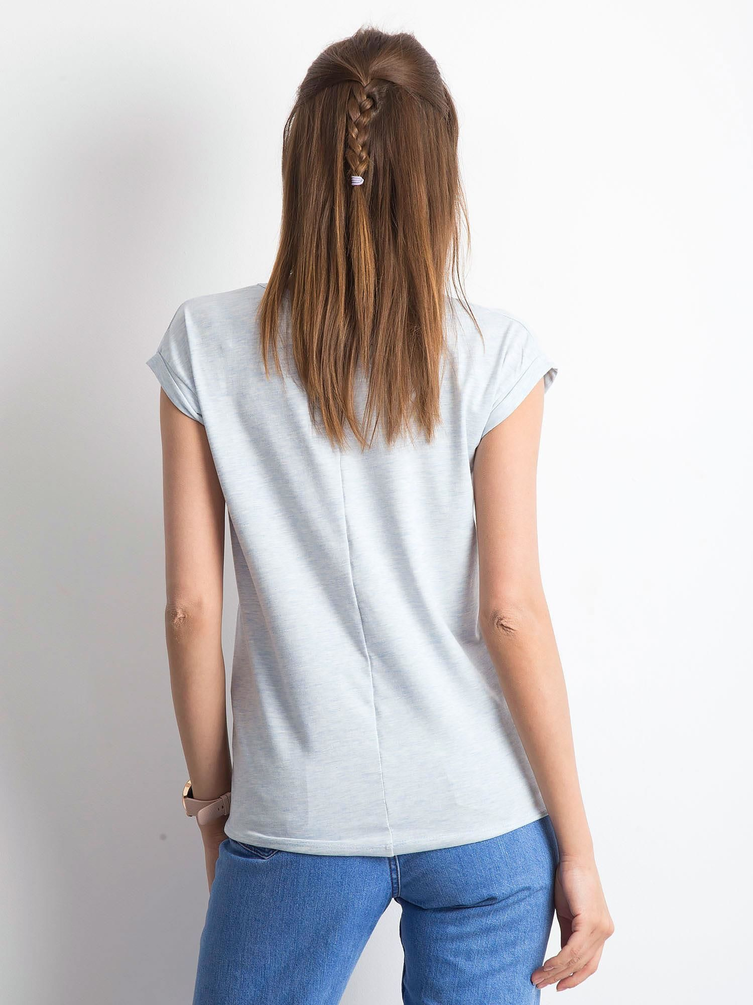 T-shirt Jasny niebieski