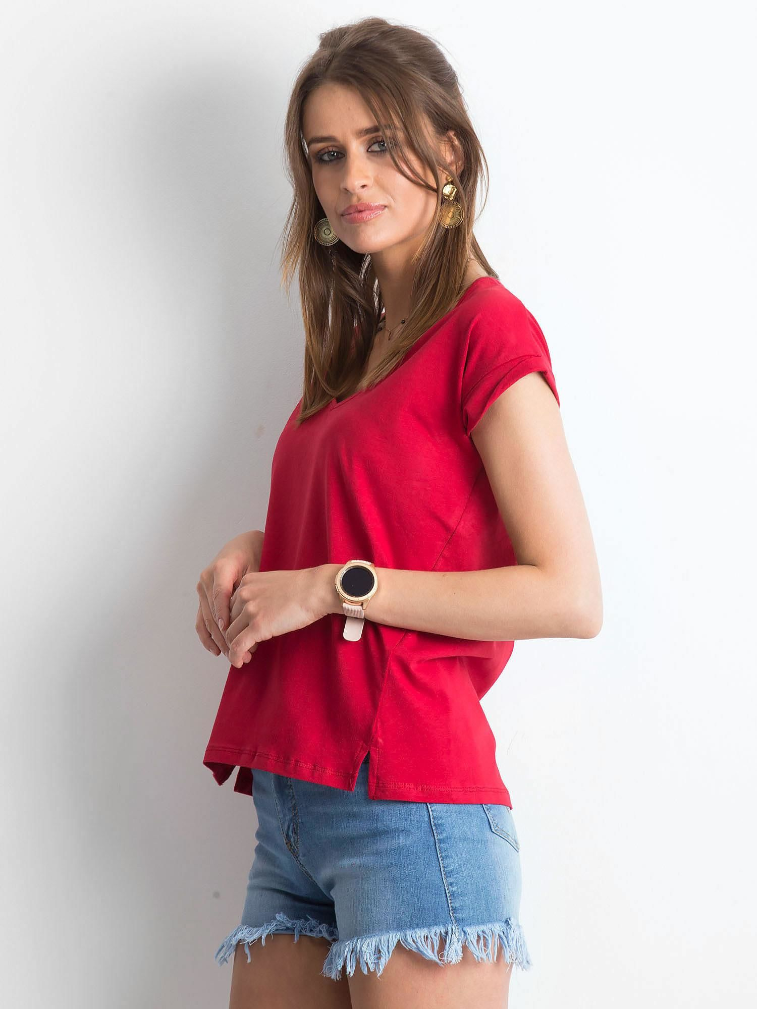 T-shirt Bordowy