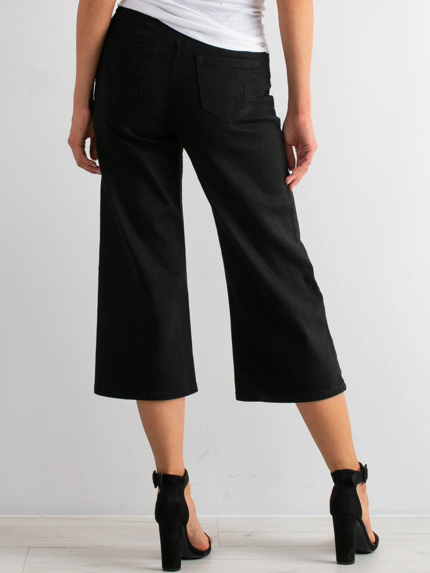 Spodnie jeans Czarny