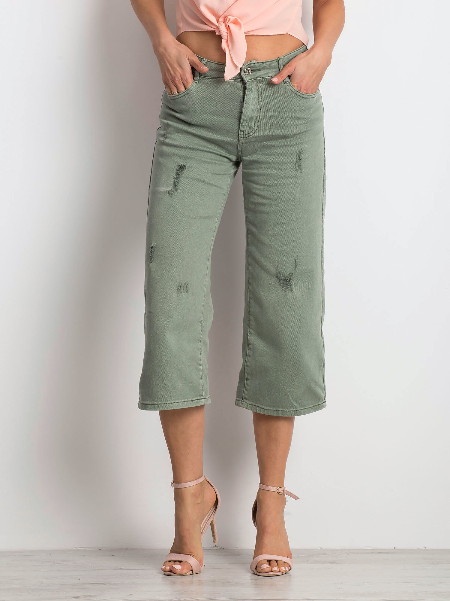 Spodnie jeans Khaki