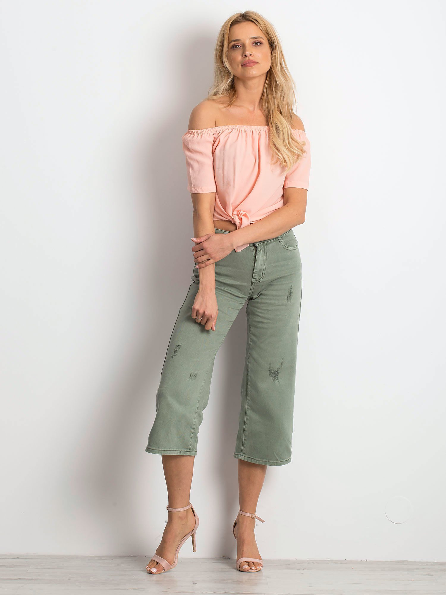 Spodnie jeans Khaki