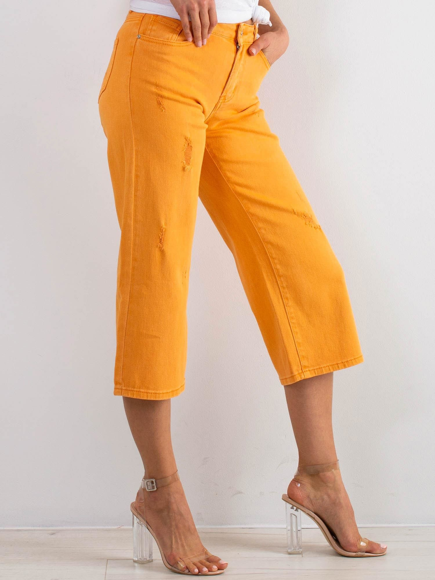 Spodnie jeans Jasny pomarańczowy