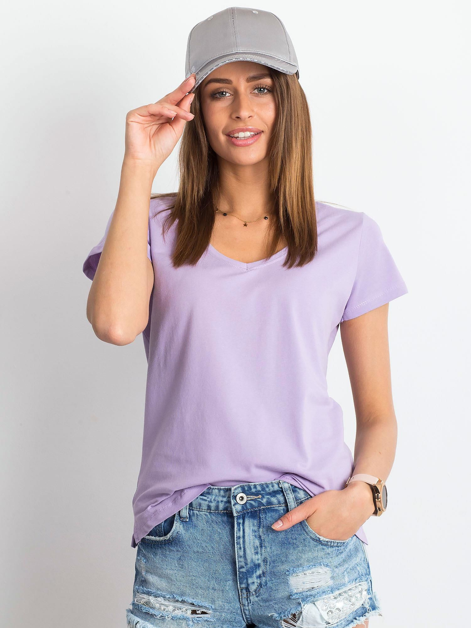 T-shirt Jasny fioletowy